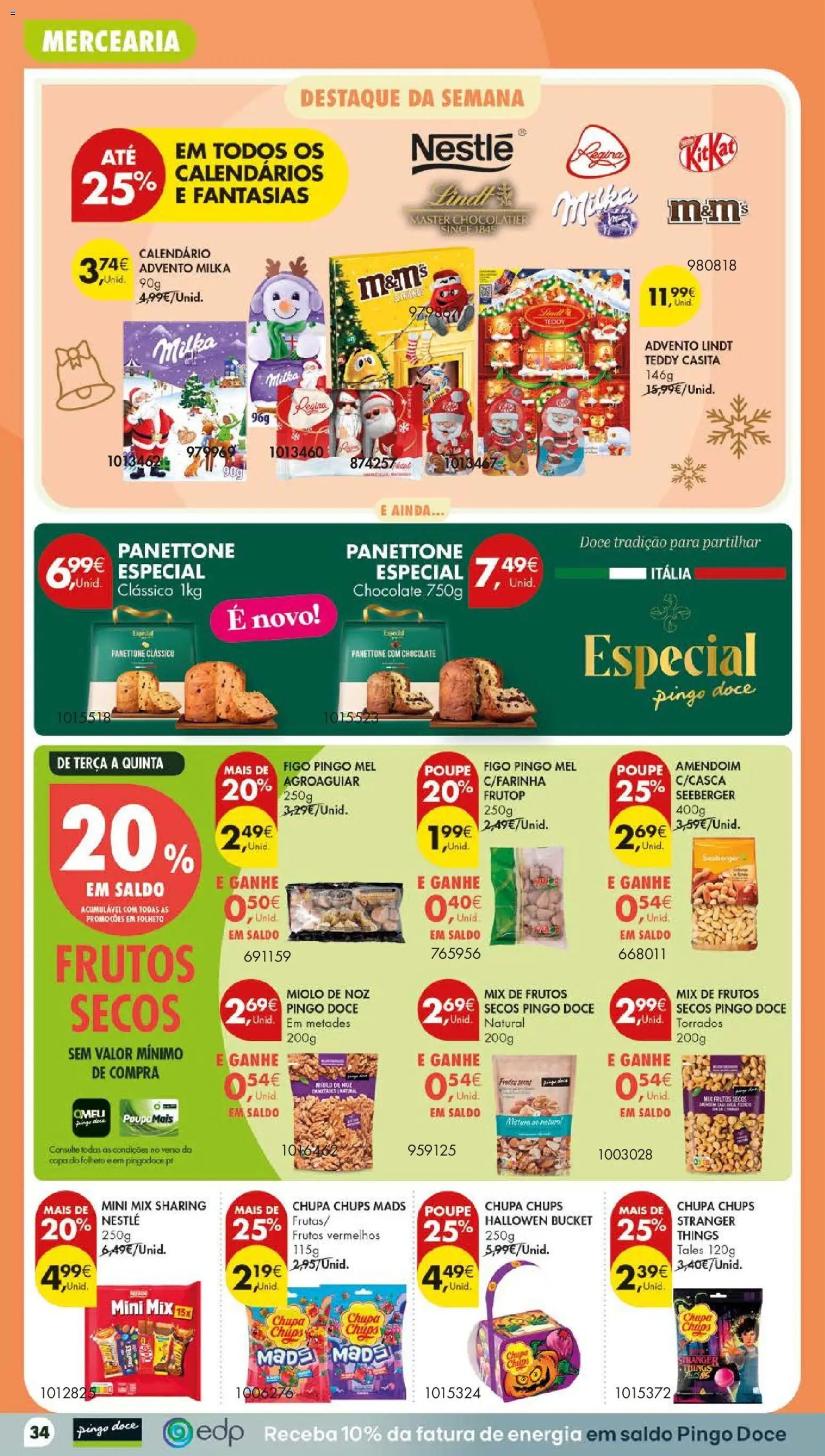 Pingo Doce folheto Poupe Este Fim de Semana │ válido de 29/10/2026 | Página: 38 | Produtos: Mercearia, Nestlé, Chocolate, Mel