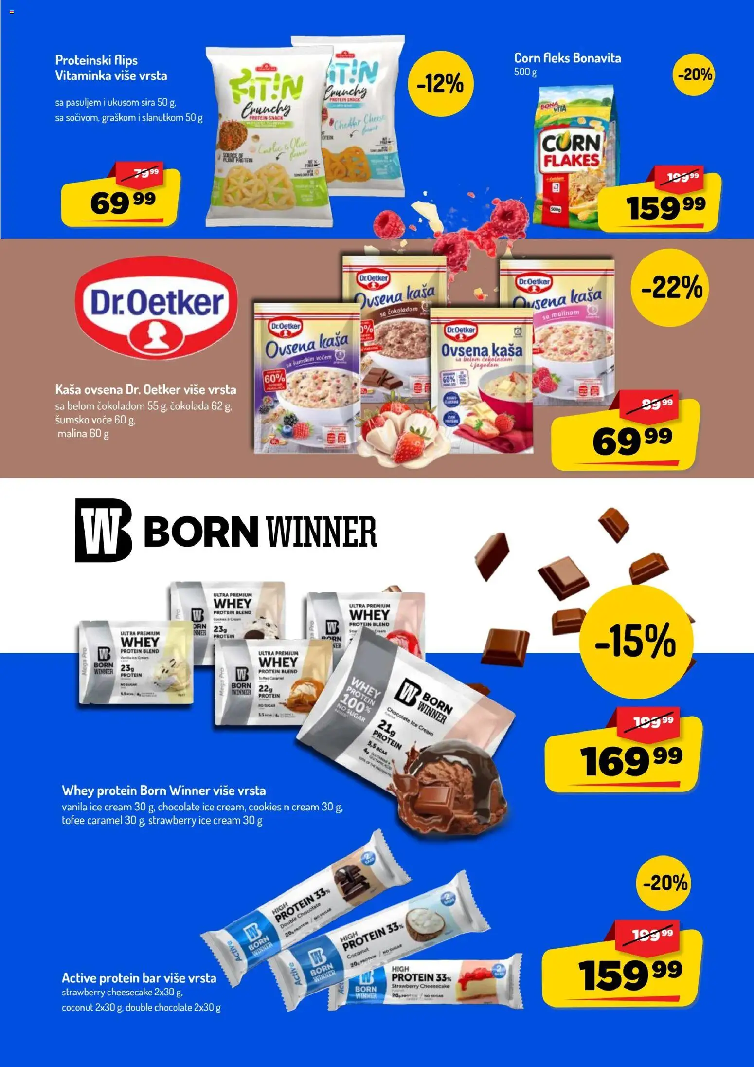 Aman katalog - važi od 03.08.2026 | Strana: 23 | Proizvode: Whey protein, Protein, Protein bar, Malina