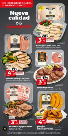 Vista previa POLLO FILETES DE PECHUGA CORTE FINO, Filetes de pechuga de pollo corte fino, bandeja 450 g aprox. válido desde el 29.04.2026 | Página: 6