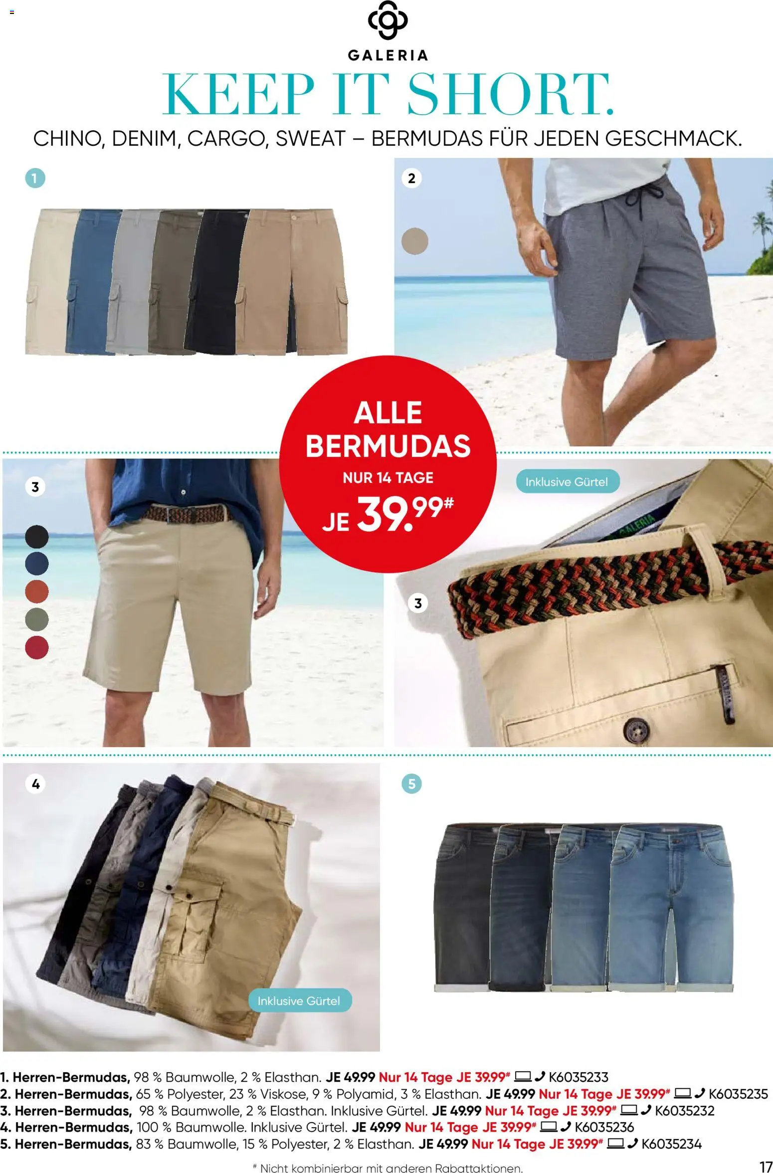 Galeria Karstadt Kaufhof Prospekt – gültig ab 27.05.2026 | Seite: 17 | Produkte: Gürtel