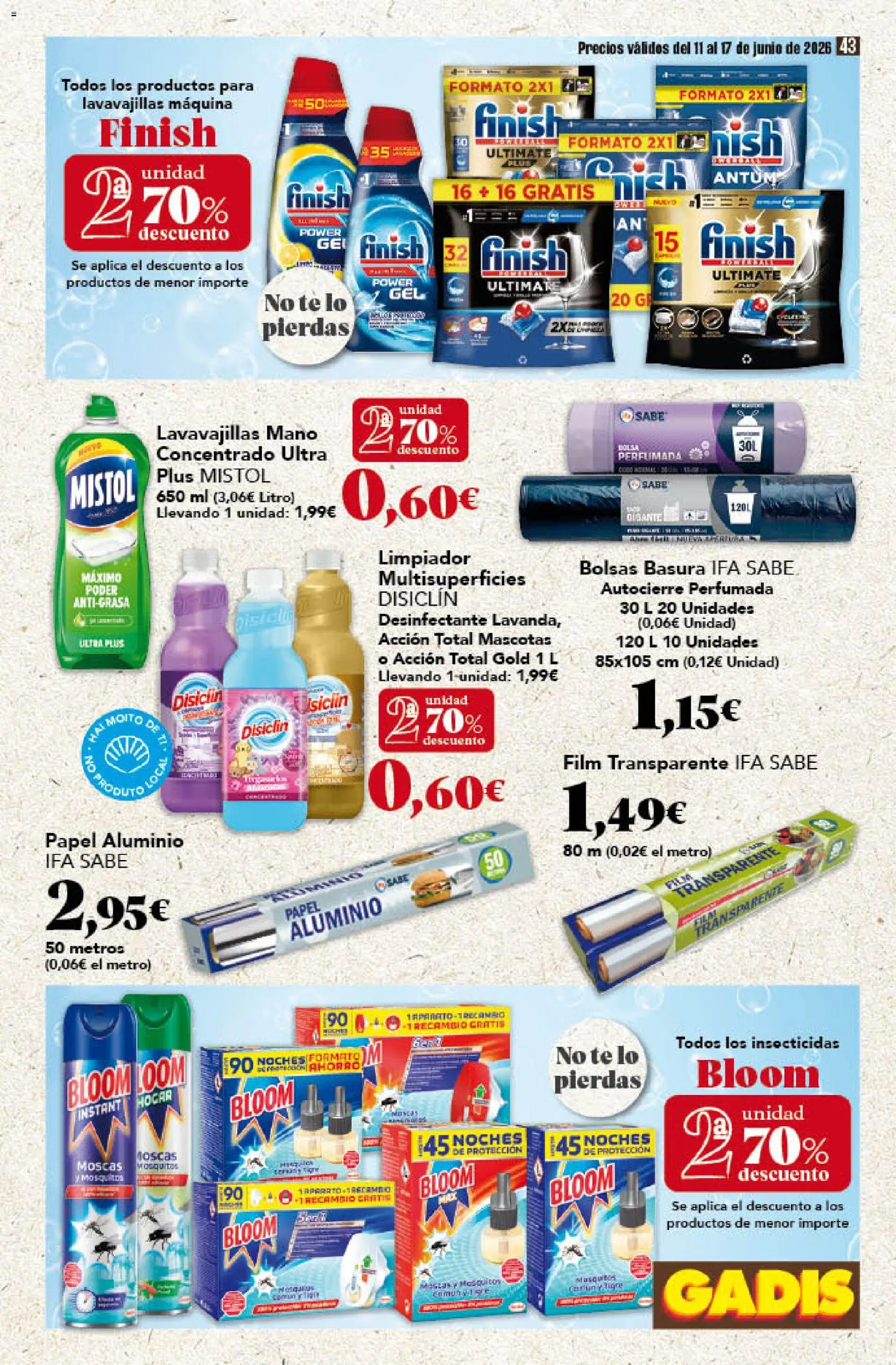 Gadis folleto │ válido desde el 11.06.2026 | Página: 43 | Productos: Té, Lavavajillas