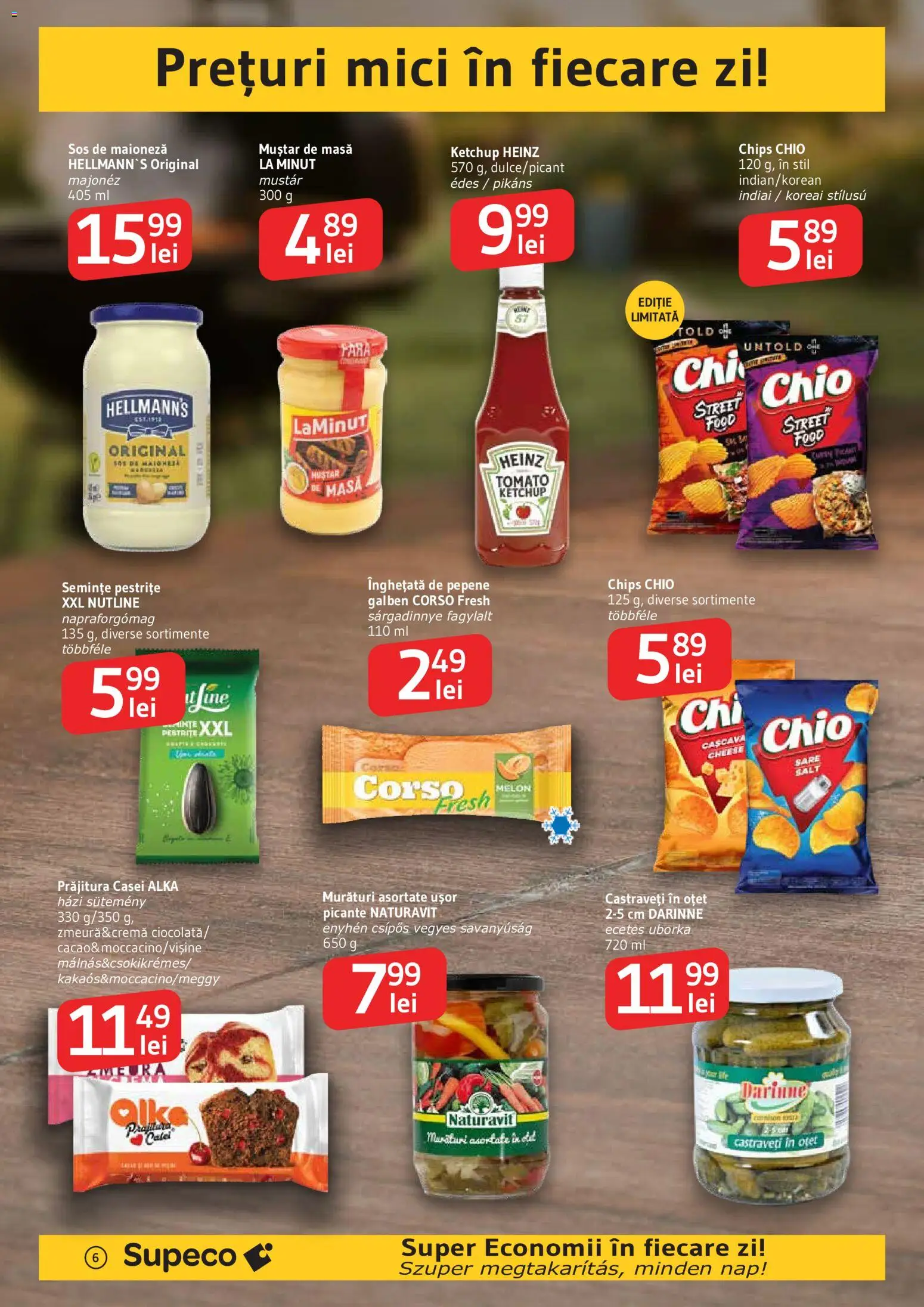 Noul catalog Supeco – valabil de la 06.08.2026 | Pagină: 6 | Produse: Mici, Ketchup, Castraveți, Sare