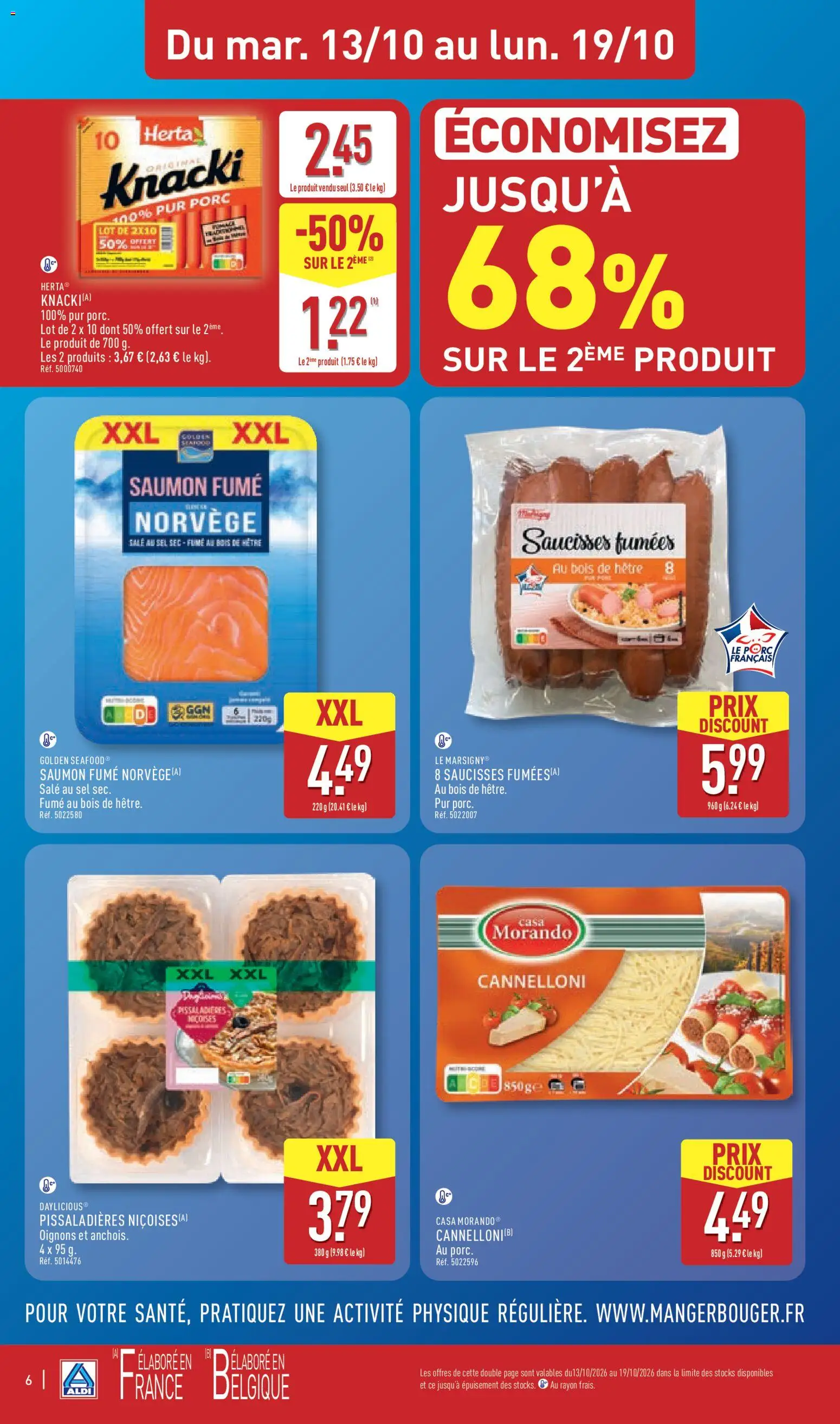 {H1} | Page: 8 | Produits: Cannelloni, Anchois, Knacki, Saucisses