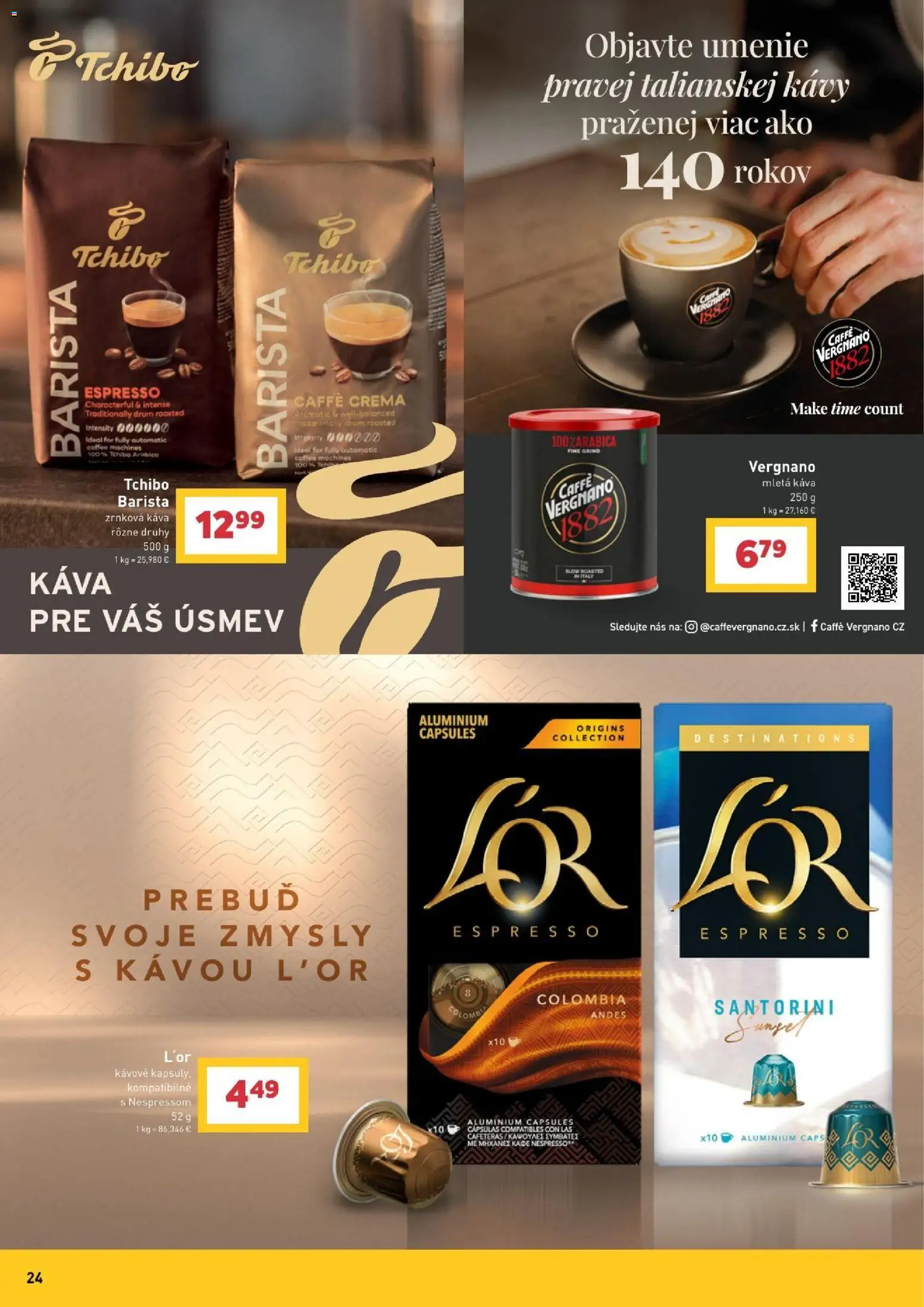 Nové Billa akcie – leták je platný od 30.09.2026 | Strana: 24 | Produkty: Káva, Barista, Mletá káva, Zrnková káva