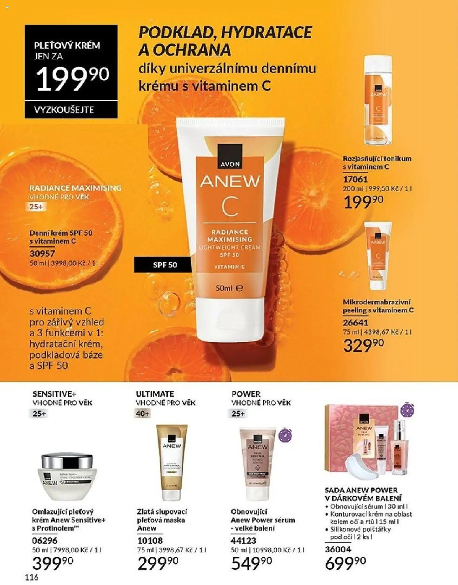 Avon Katalog 04/2026 od 01.04.2026 | Strana: 116 | Produkty: Pleťová maska, Vitamin c, Sérum, Krém