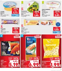 Kaufland Katalog - Pregled kataloga iz trgovine Kaufland, vrijedi od 13.05.2026 | Stranica: 13 | Proizvodi: Listovi za pite, Losos, Bakalar, Namaz