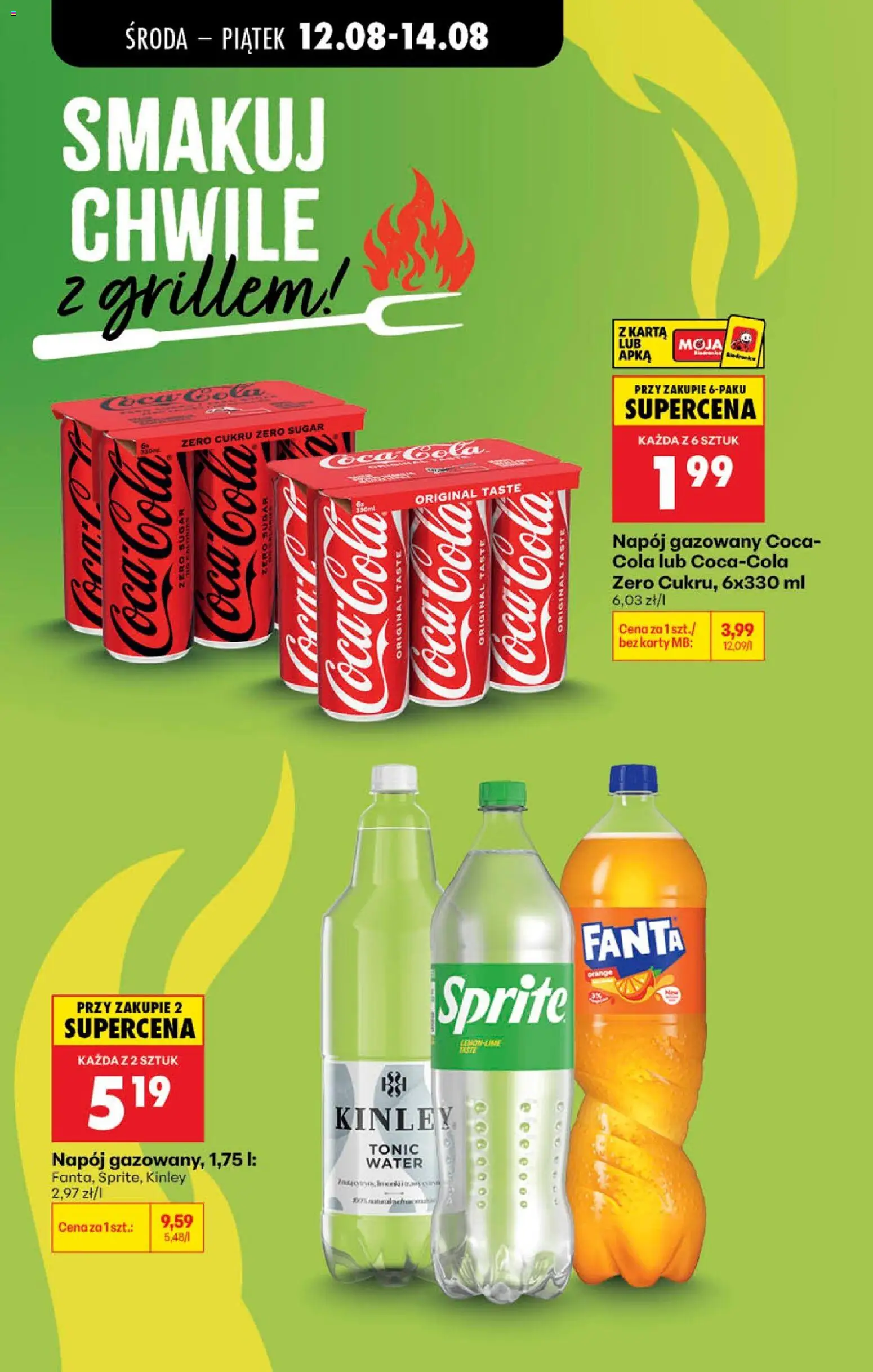 Biedronka Polsko leták - Codziennie niskie ceny od 12.08.2026 | Strana: 9 | Produkty: Fanta, Sprite, Karty, Cola