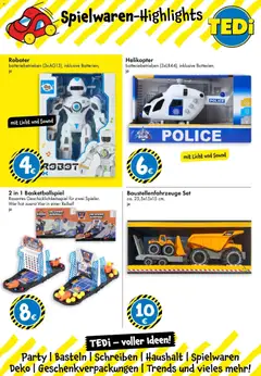 TEDi Prospekt Otterndorf ab 22.08.2026 gültig | Seite: 3 | Produkte: Roboter, Basketball
