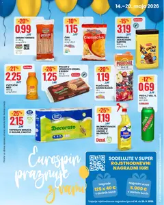 Eurospin katalog akcije – veljaven od 14.05.2026 | Stran: 3 | Izdelki: Grisini, Papirnate brisače, Pivo, Cips