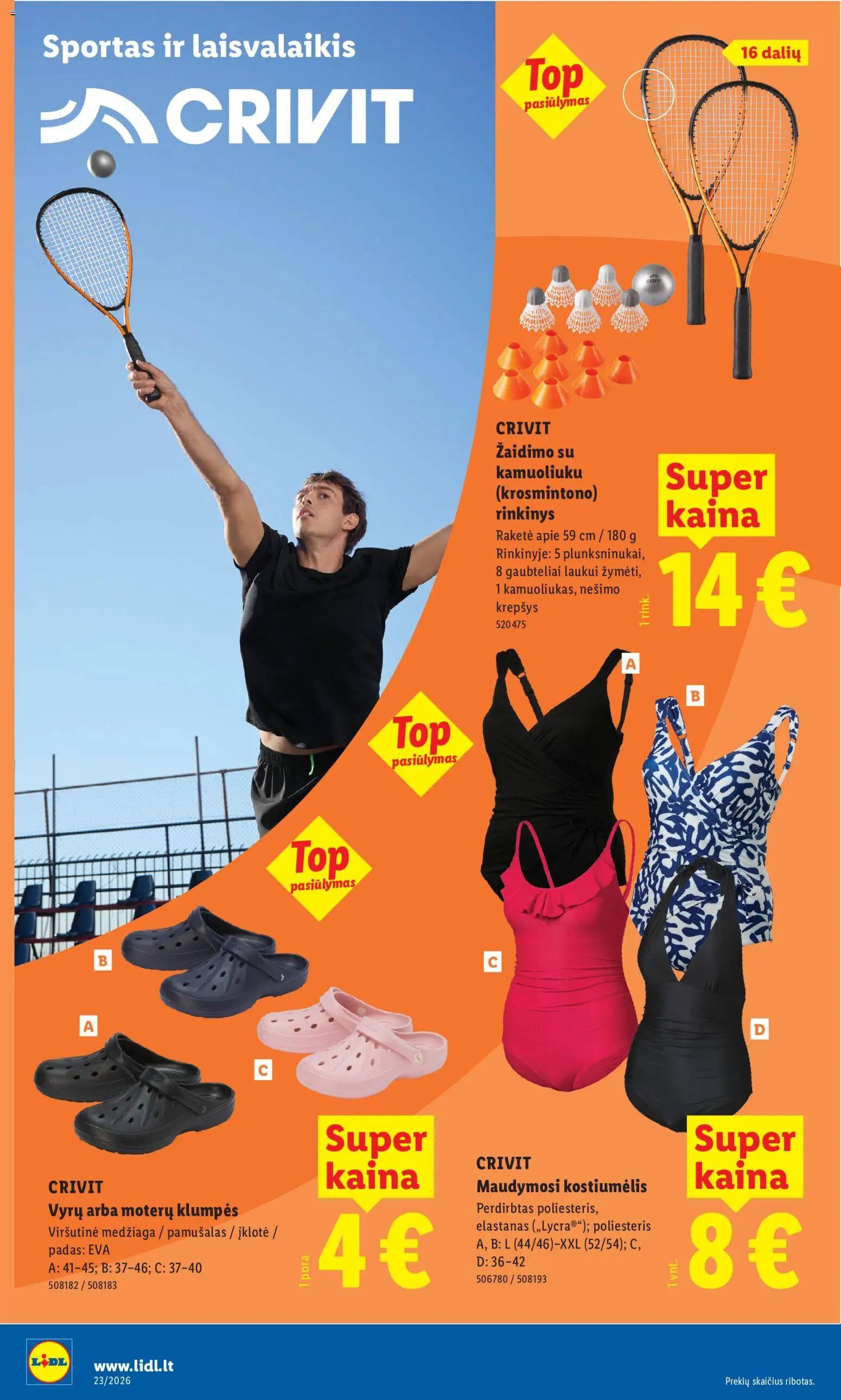 LIDL akcijos nuo 01.06.2026 | Puslapis: 4 | Prekių: Kostiumėlis, Maudymosi kostiumėlis, Krepšys