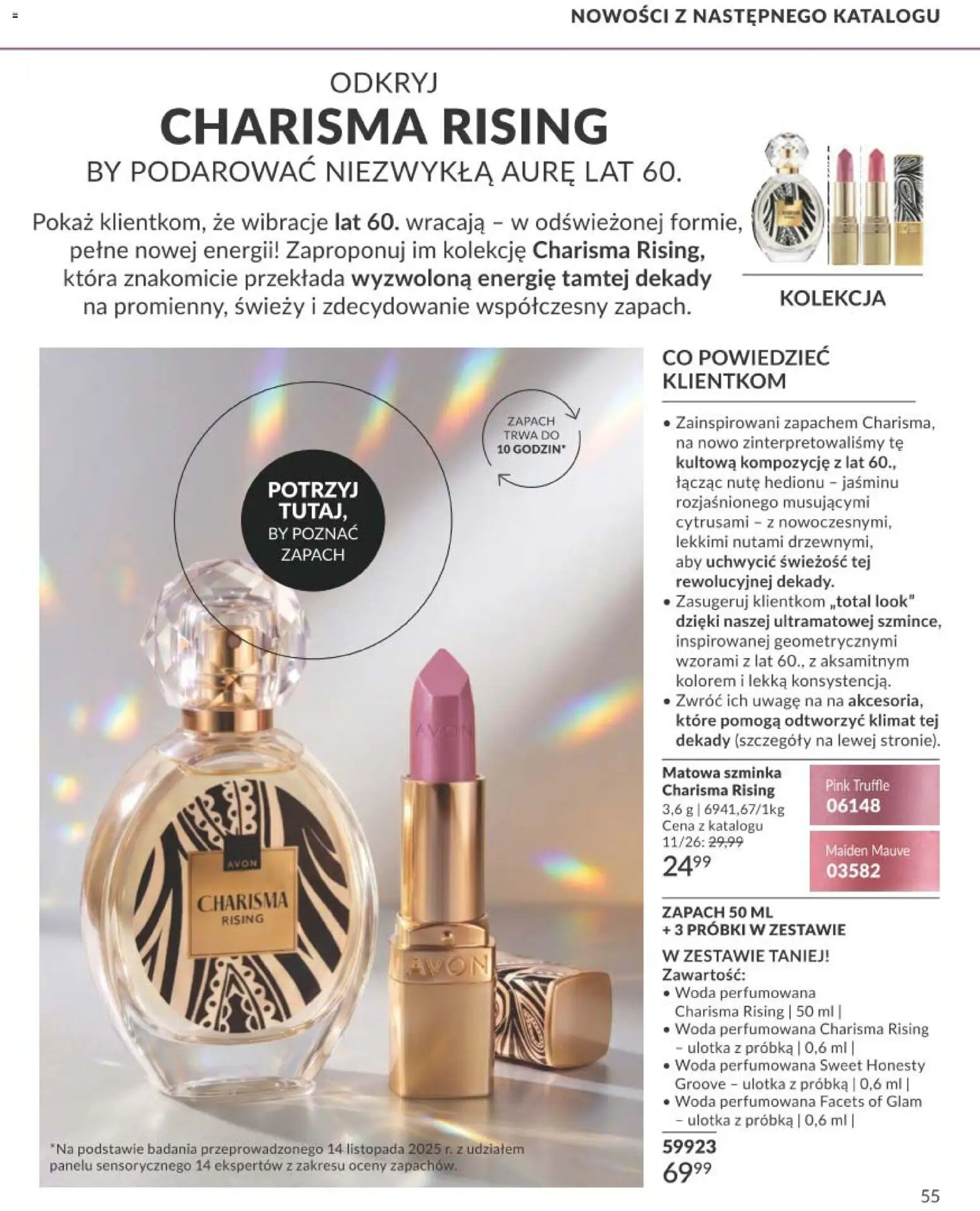 Avon Katalog Focus 10 2026 od 30.09.2026 | Strona: 55 | Produkty: Zapach, Szminka, Woda
