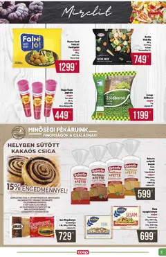 COOP - Abc & szuper / Alföld Pro-Coop Zrt. - amely érvényes a következő dátumtól: 14.05.2026 | Oldal: 5 | Termékek: Kenyér, Eper, Kakaós csiga, Jégkrém