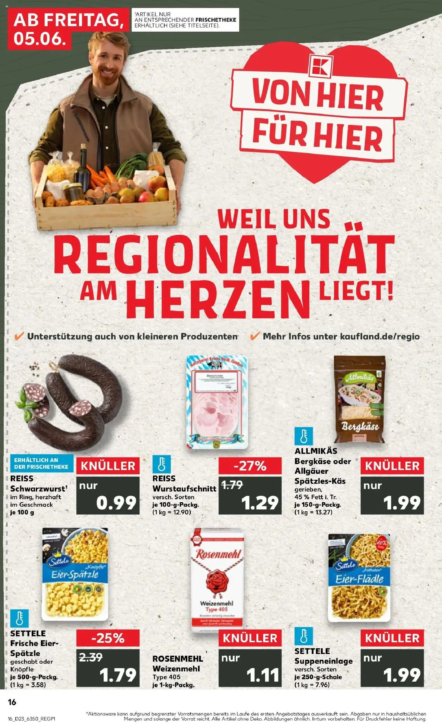 Kaufland Prospekt Neu-Ulm – gültig ab 04.06.2026 | Seite: 16 | Produkte: Eier, Weizenmehl