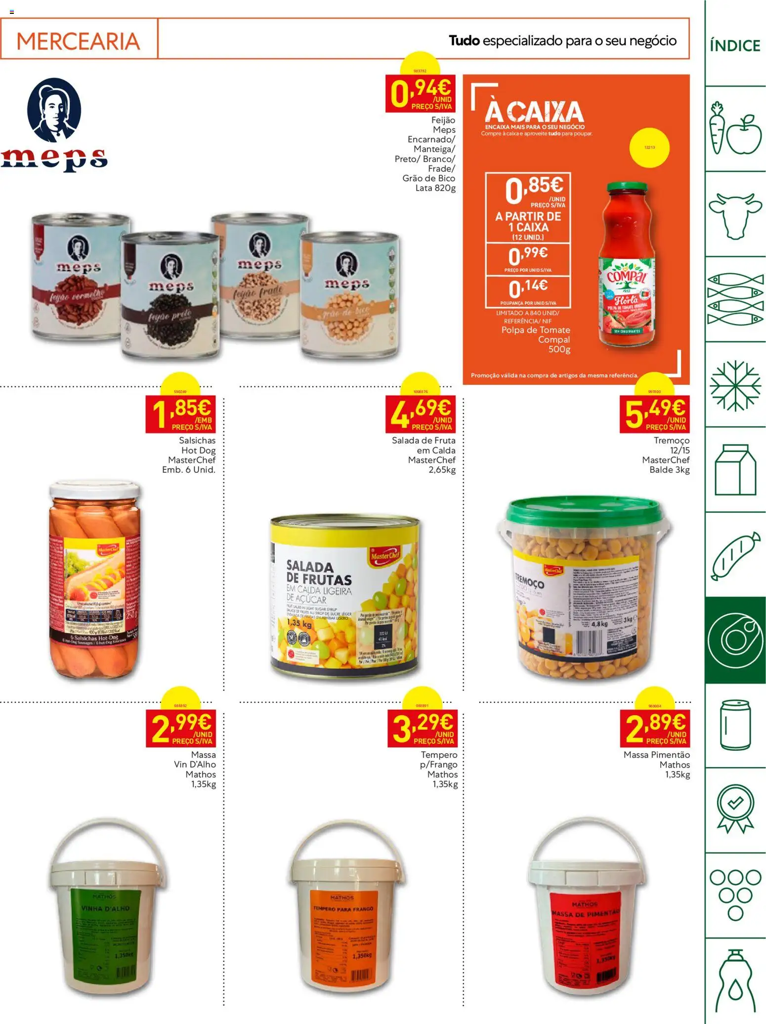 Recheio Horeca │ válido de 15/09/2026 | Página: 15 | Produtos: Mercearia, Frutas, Tomate, Massa