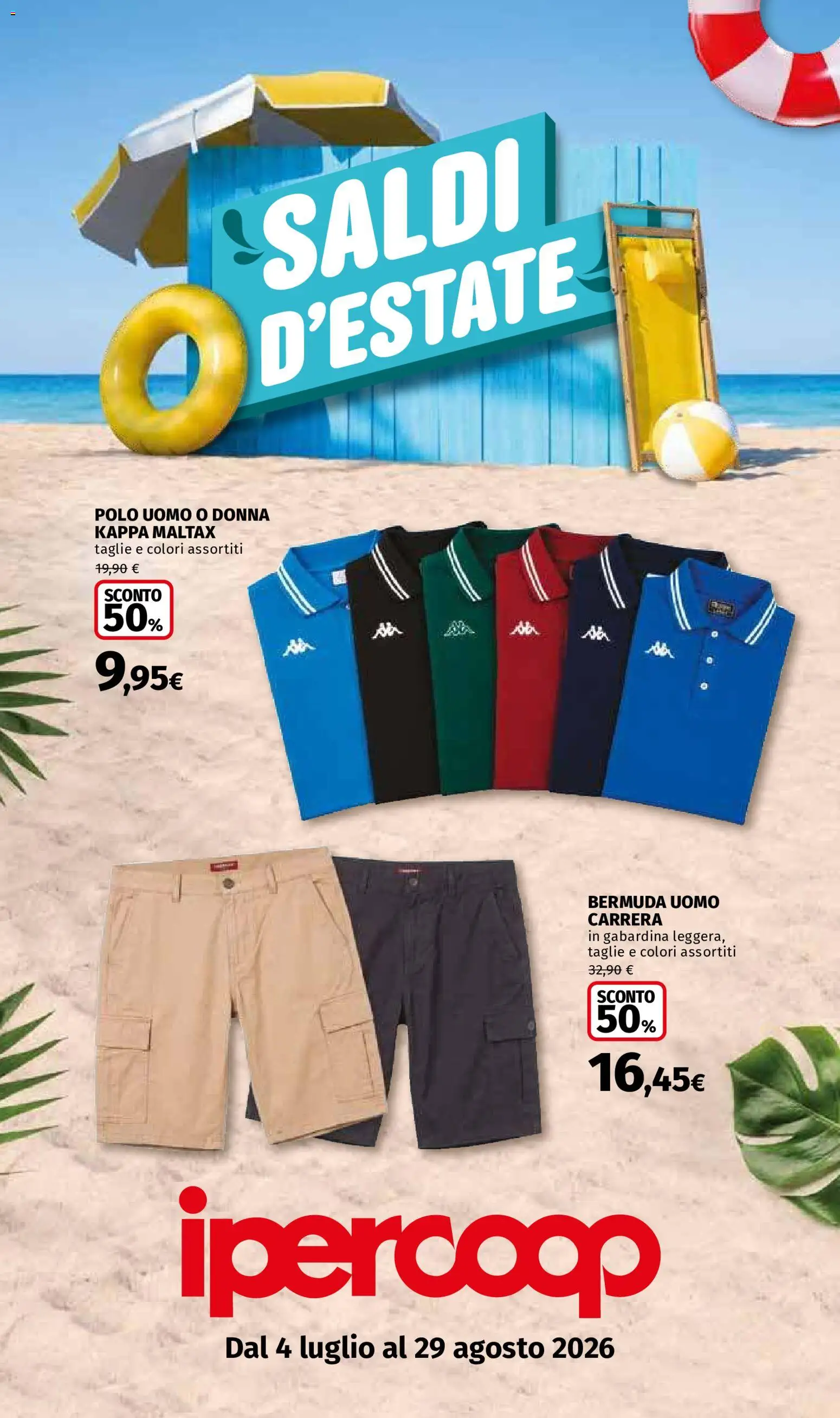 Volantino Ipercoop del 04/07/2026 | Pagina: 1 | Prodotti: Bermuda, Polo