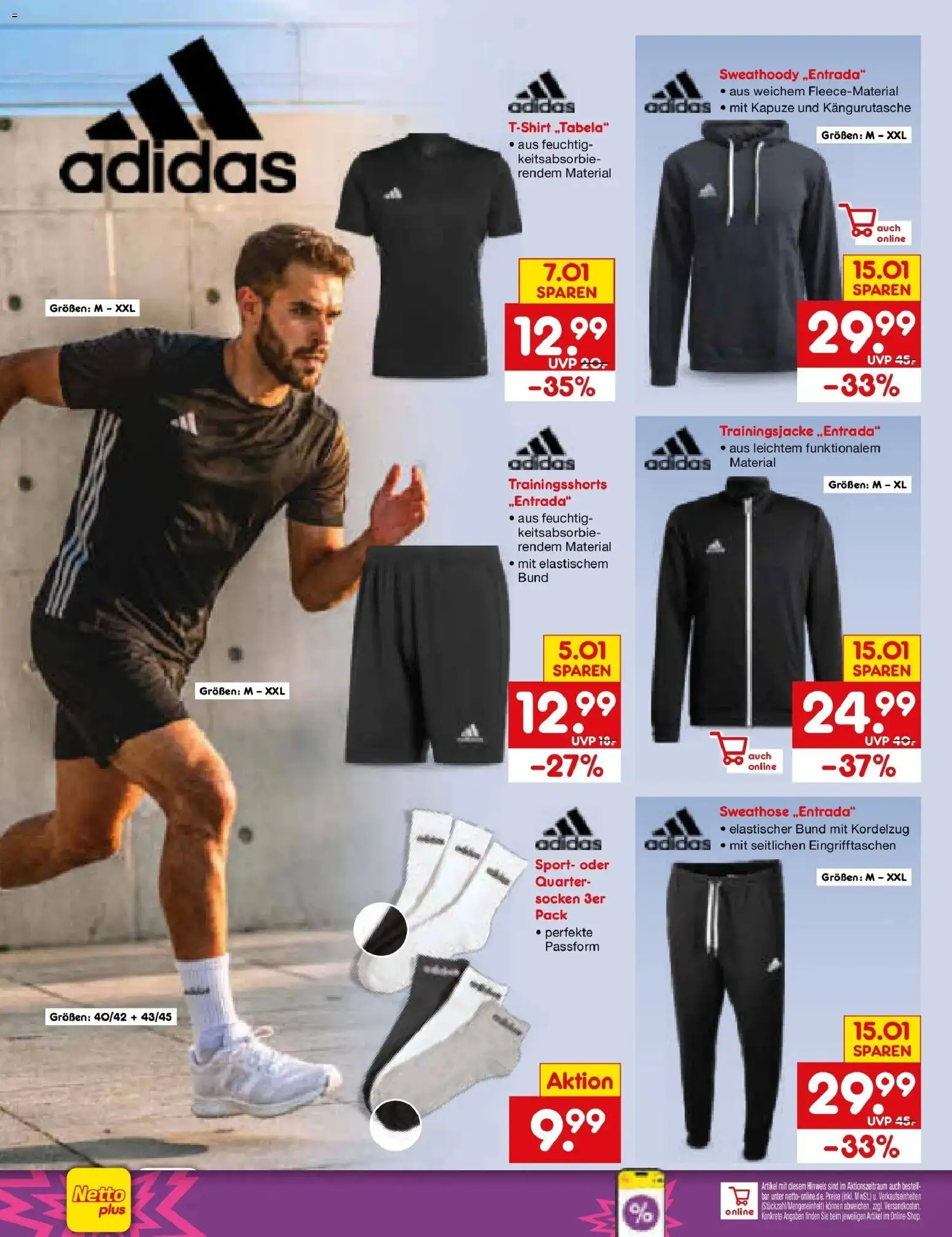 Netto Marken-Discount Prospekt Leonberg – gültig ab 24.08.2026 | Seite: 42 | Produkte: Sweathose, Trainingsjacke, Socken