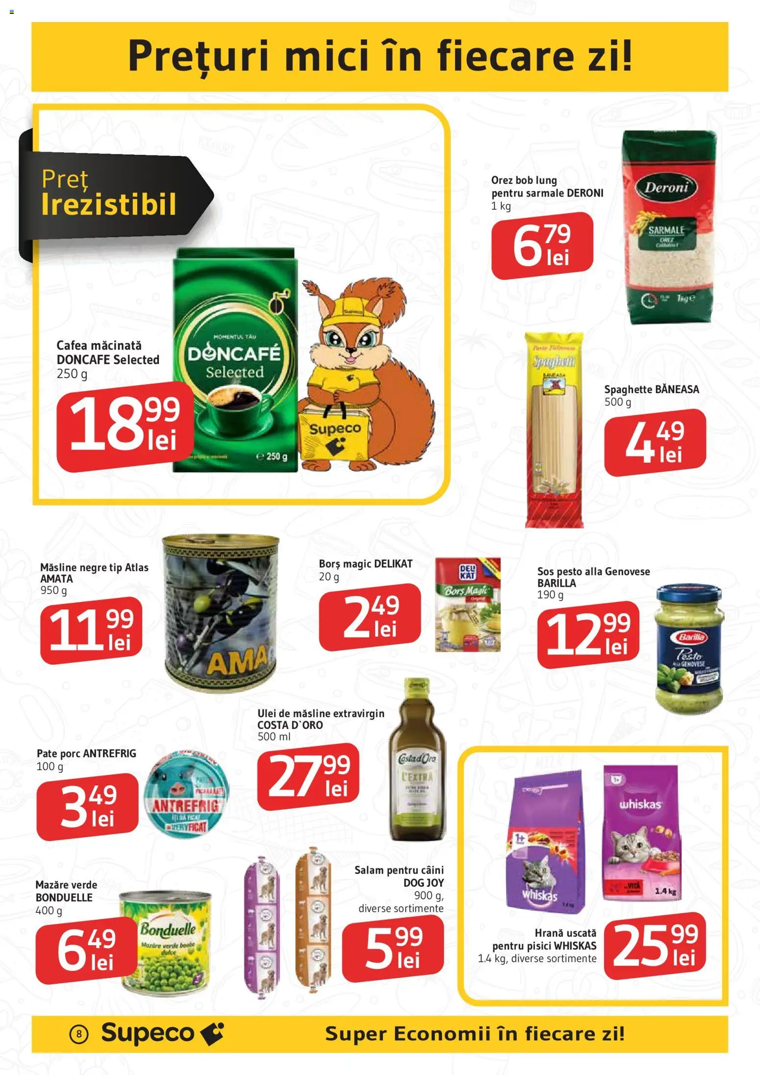 Noul catalog Supeco – valabil de la 04.06.2026 | Pagină: 8 | Produse: Hijyenik ped, Mici, Borș, Sos