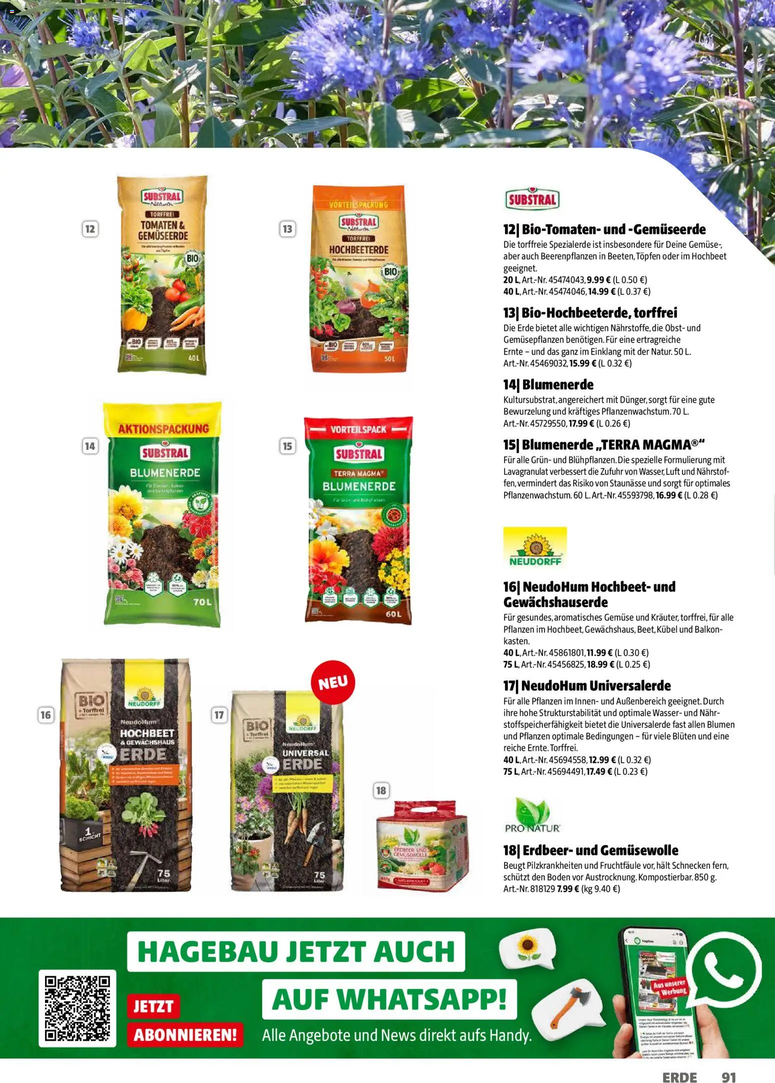 Hagebau Gartenjahr gültig ab 13.03.2026 | Seite: 91 | Produkte: Wasser, Gemüse, Obst, Tomaten