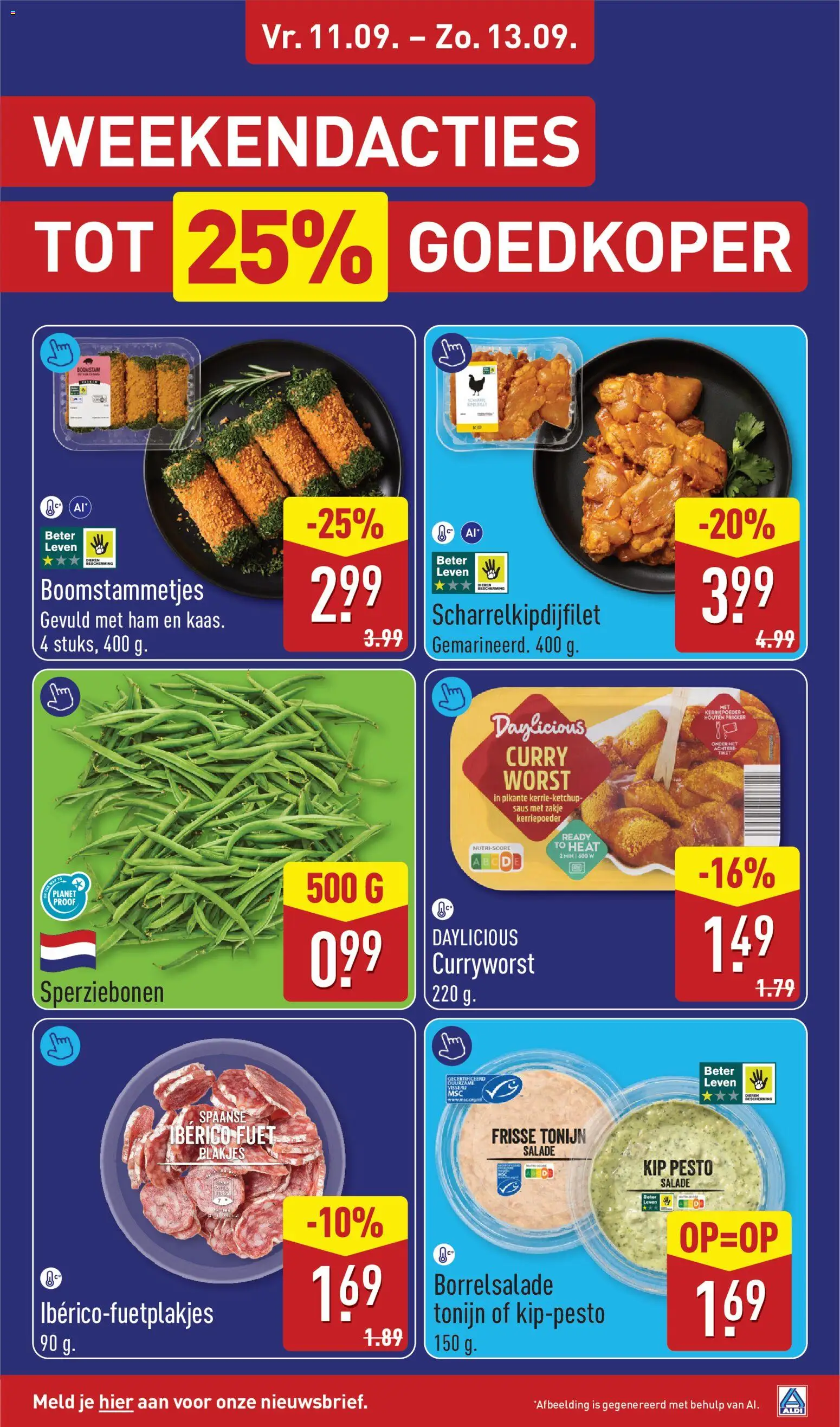 {H1} | Pagina: 3 | Producten: Ham, Tonijn, Pesto, Kip