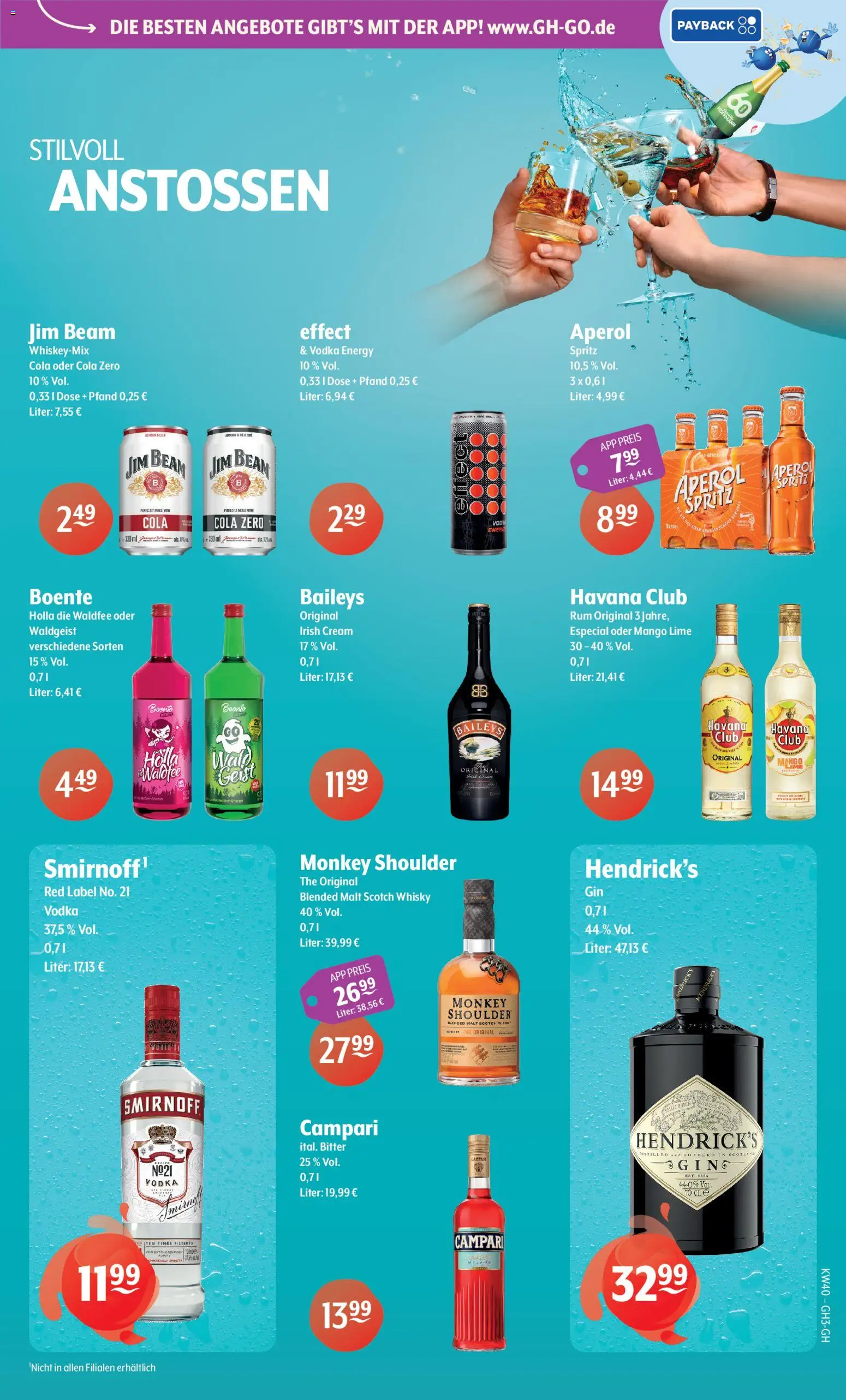 Trink und Spare Prospekt – gültig ab 28.09.2026 | Seite: 5 | Produkte: Whisky, Rum, Smirnoff, Aperol
