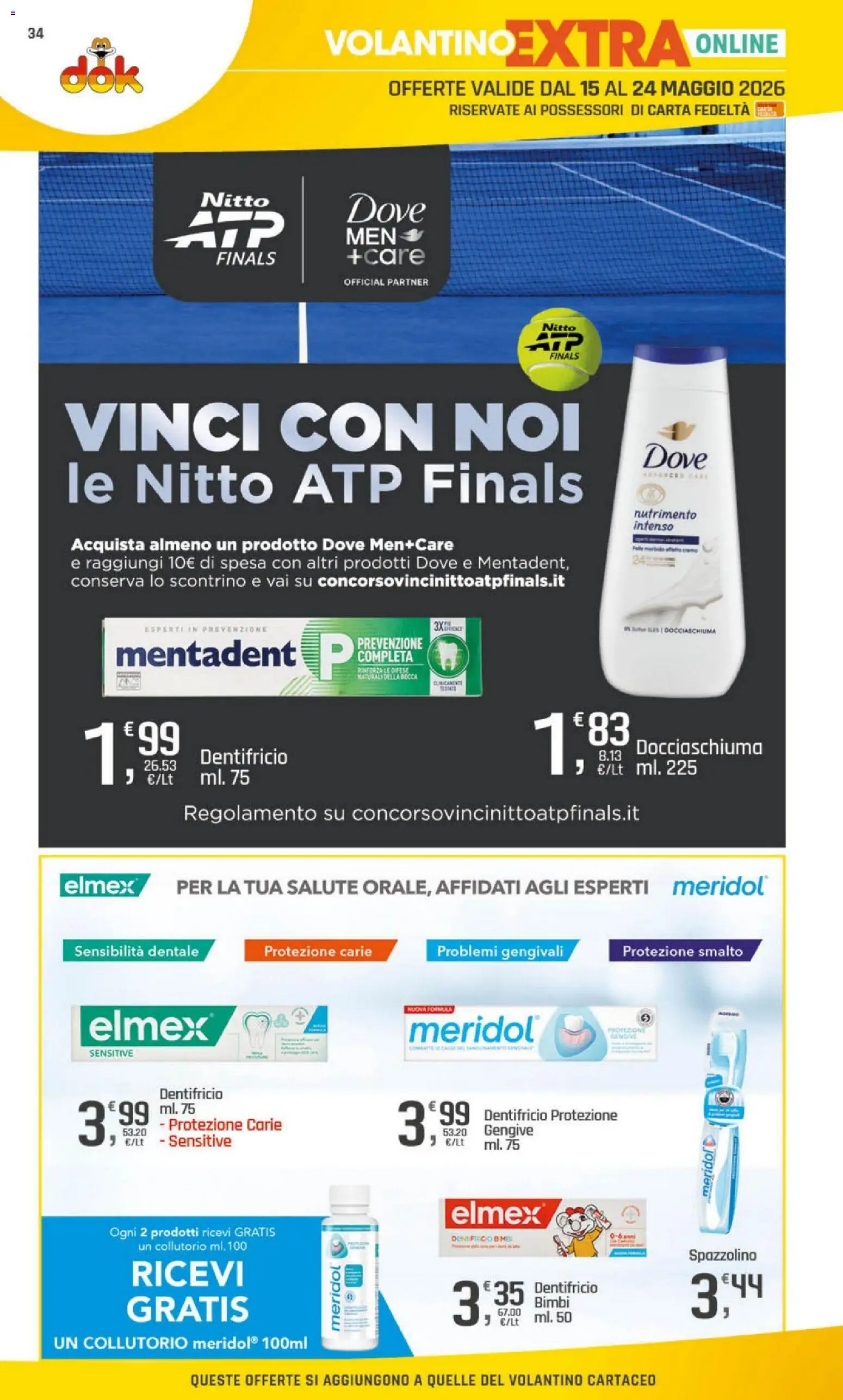 Volantino DOK del 15.05.2026 | Pagina: 35 | Prodotti: Dentifricio, Spazzolino, Collutorio