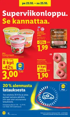 Lidl-mainoslehti voimassa 22/10/2026 alkaen | Sivu: 26 | Tuotteet: Jogurtti, Kinkku, Tee