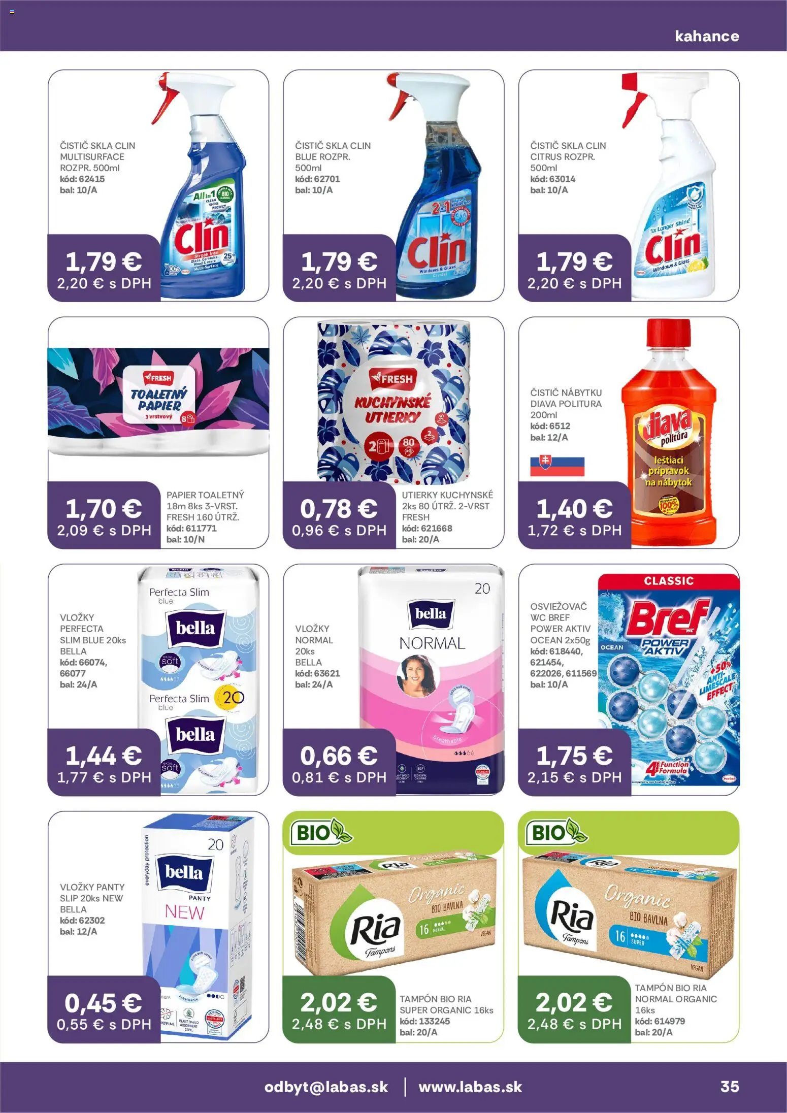 Nové Labaš akcie – leták je platný od 09.10.2026 | Strana: 35 | Produkty: Nábytok, Wc, Utierky