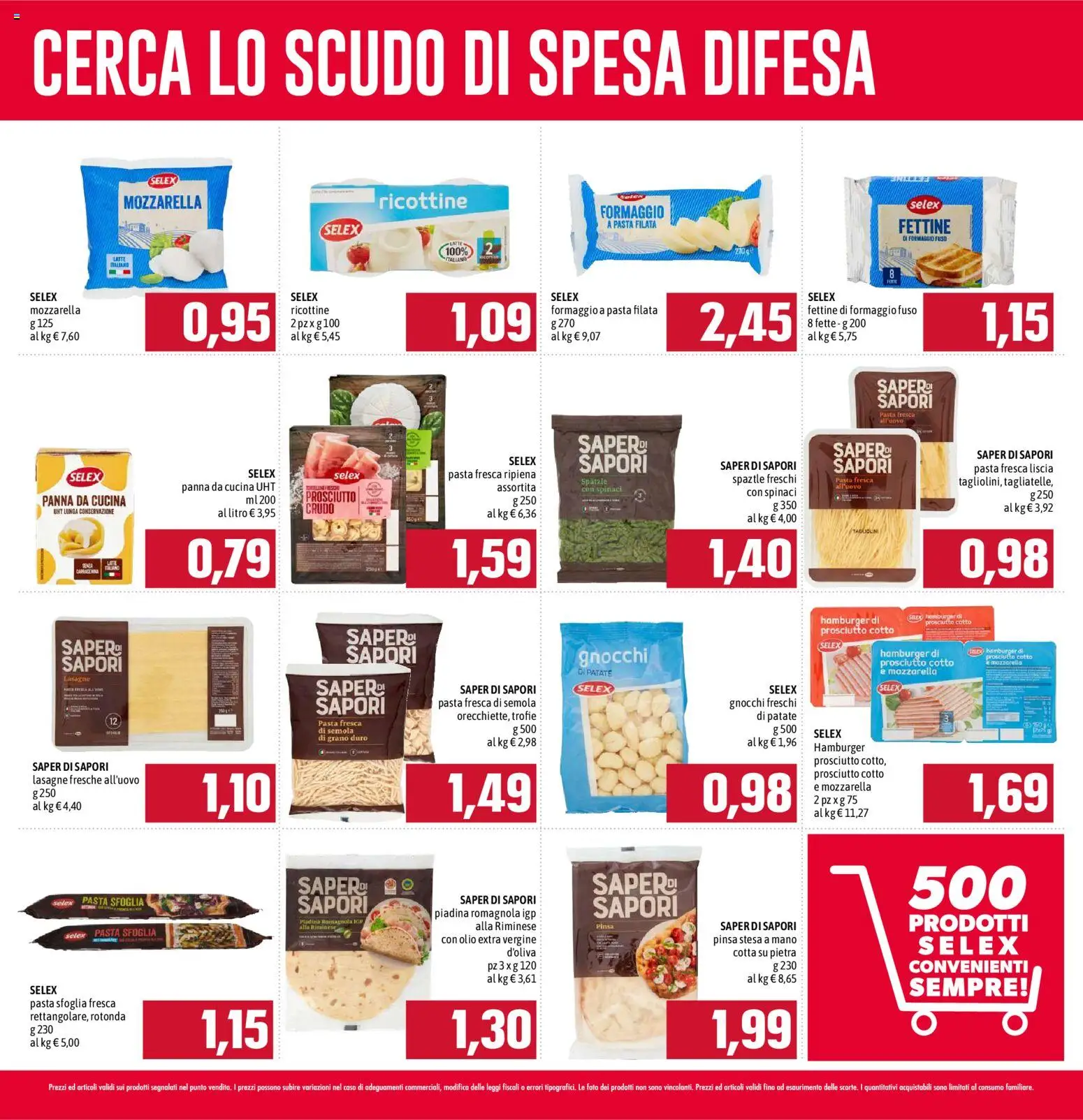 Volantino Emisfero del 01/05/2026 | Pagina: 2 | Prodotti: Prosciutto Cotto, Pasta, Piadina, Olio extra vergine