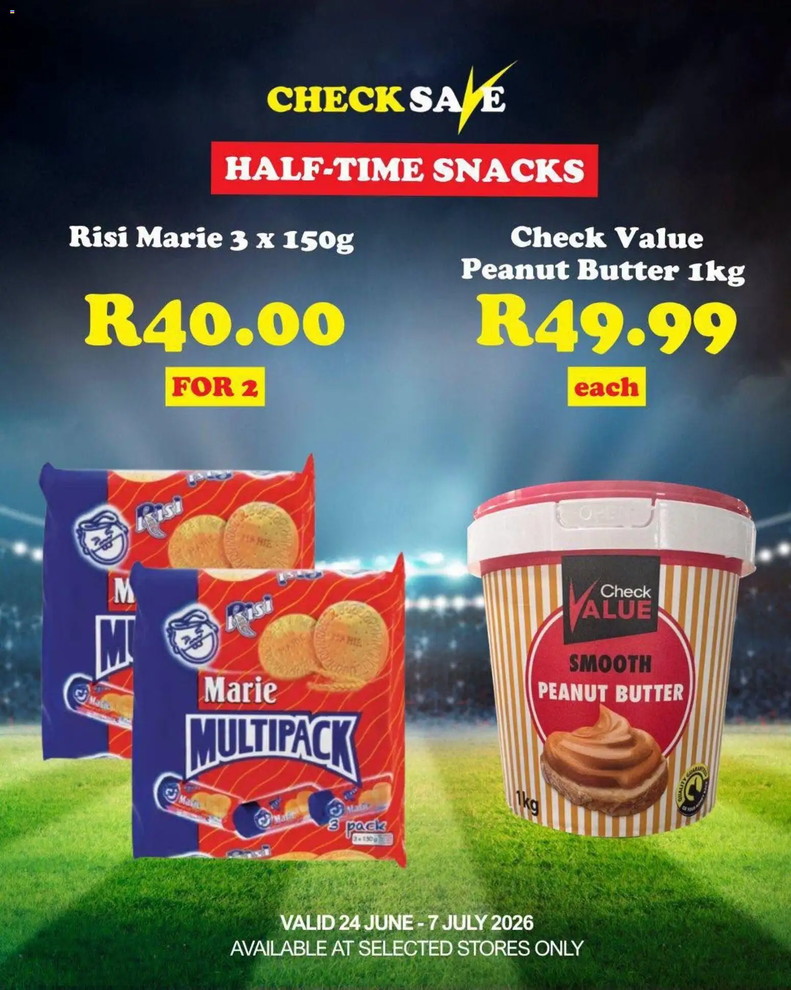 New Check Save catalogue – valid from 24/06/2026 | Page: 3 | Products: Butter, Snacks, Peanut butter