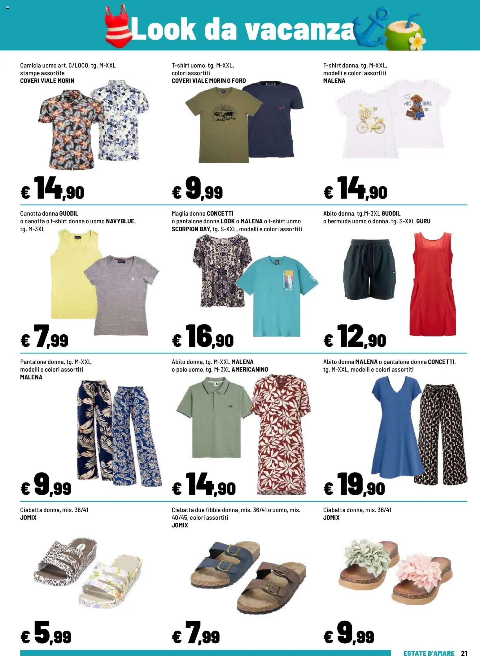 Volantino Iper del 08.06.2026 | Pagina: 21 | Prodotti: Camicia, Canotta, Bermuda, Abito