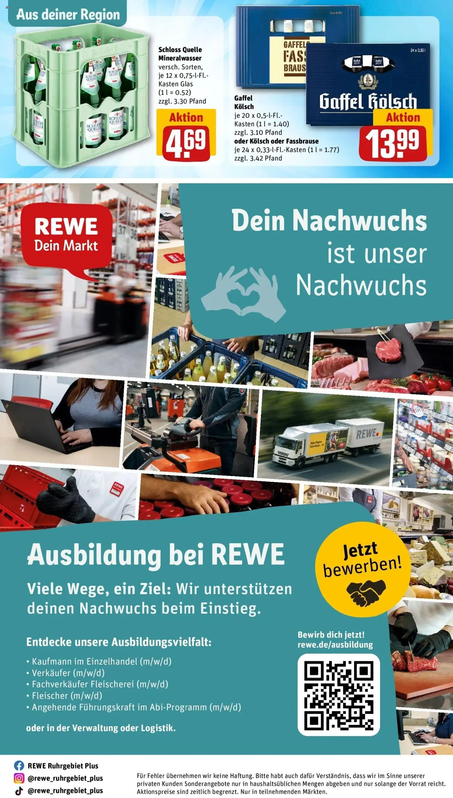 REWE Prospekt ab 10.08.2026 zum Blättern » Angebote | Seite: 33 | Produkte: Mineralwasser, Fassbrause