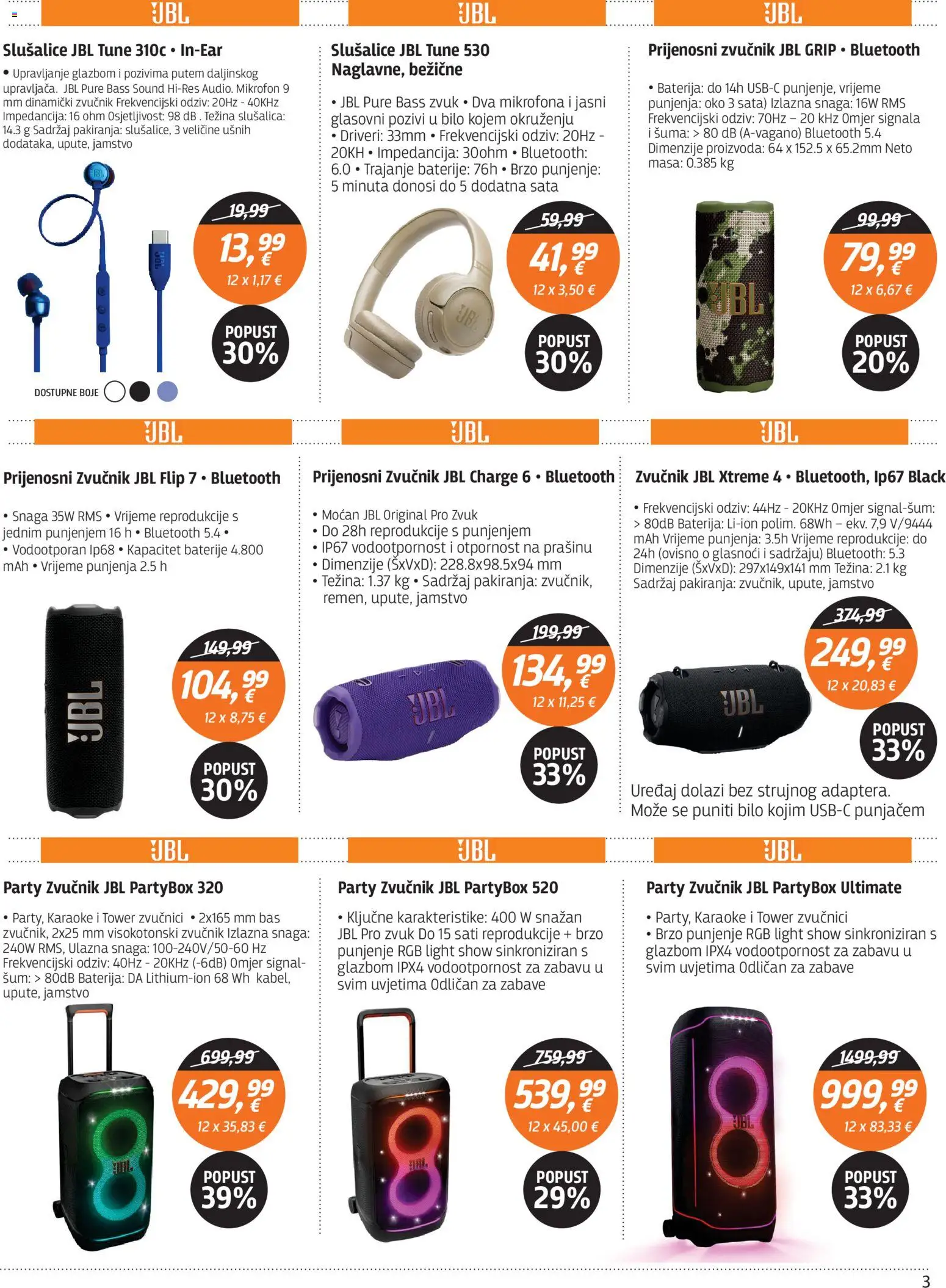 Centar Tehnike katalog | vrijedi od 20.07.2026 | Stranica: 3 | Proizvodi: Baterija, Baterije, Slušalice, Mikrofon