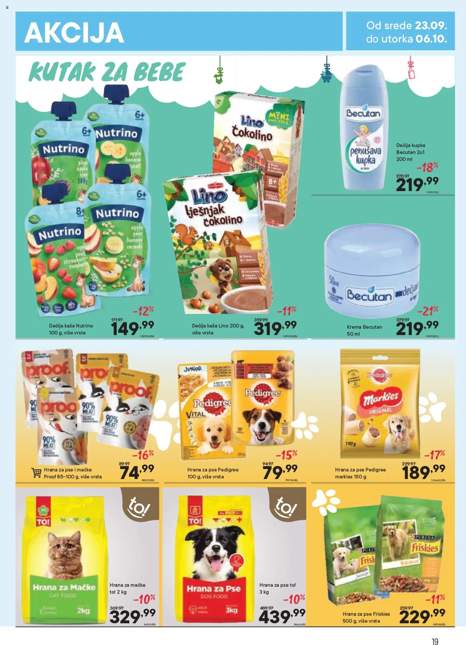 PerSu katalog - važi od 23.09.2026 | Strana: 19 | Proizvode: Pedigree, Kaša, Hrana za pse, Hrana za mačke