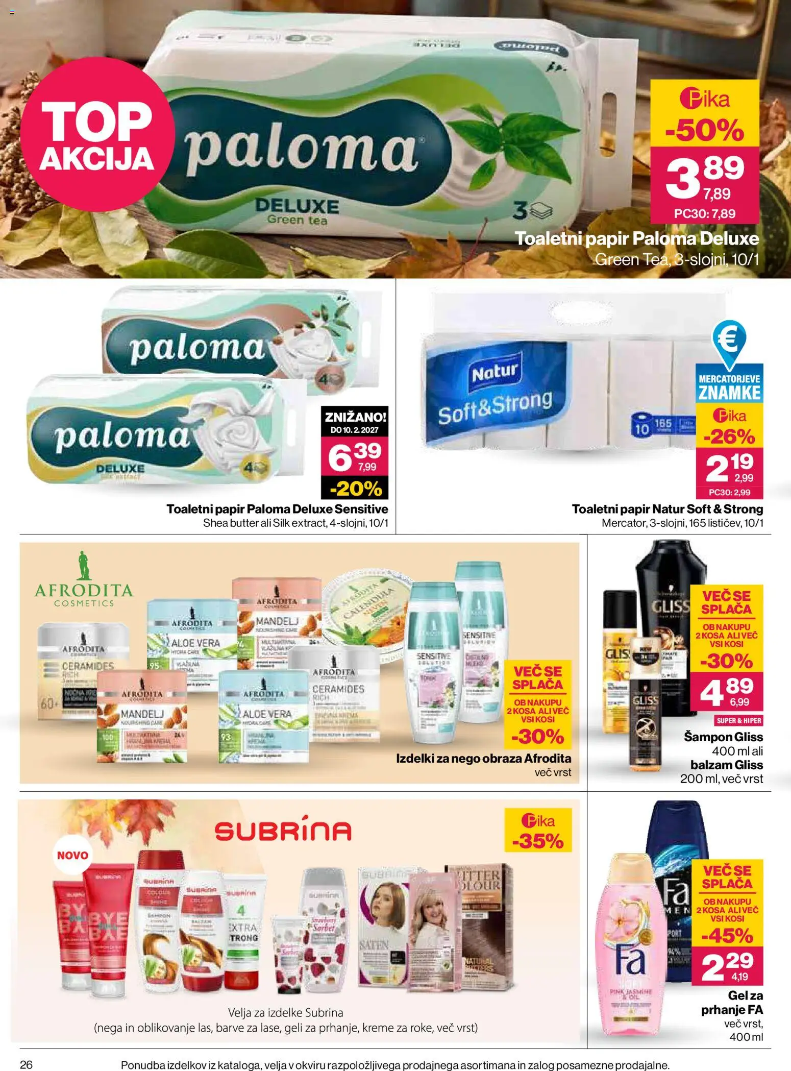 Novi Mercator katalog ponudbe – veljaven od 29.10.2026 | Stran: 26