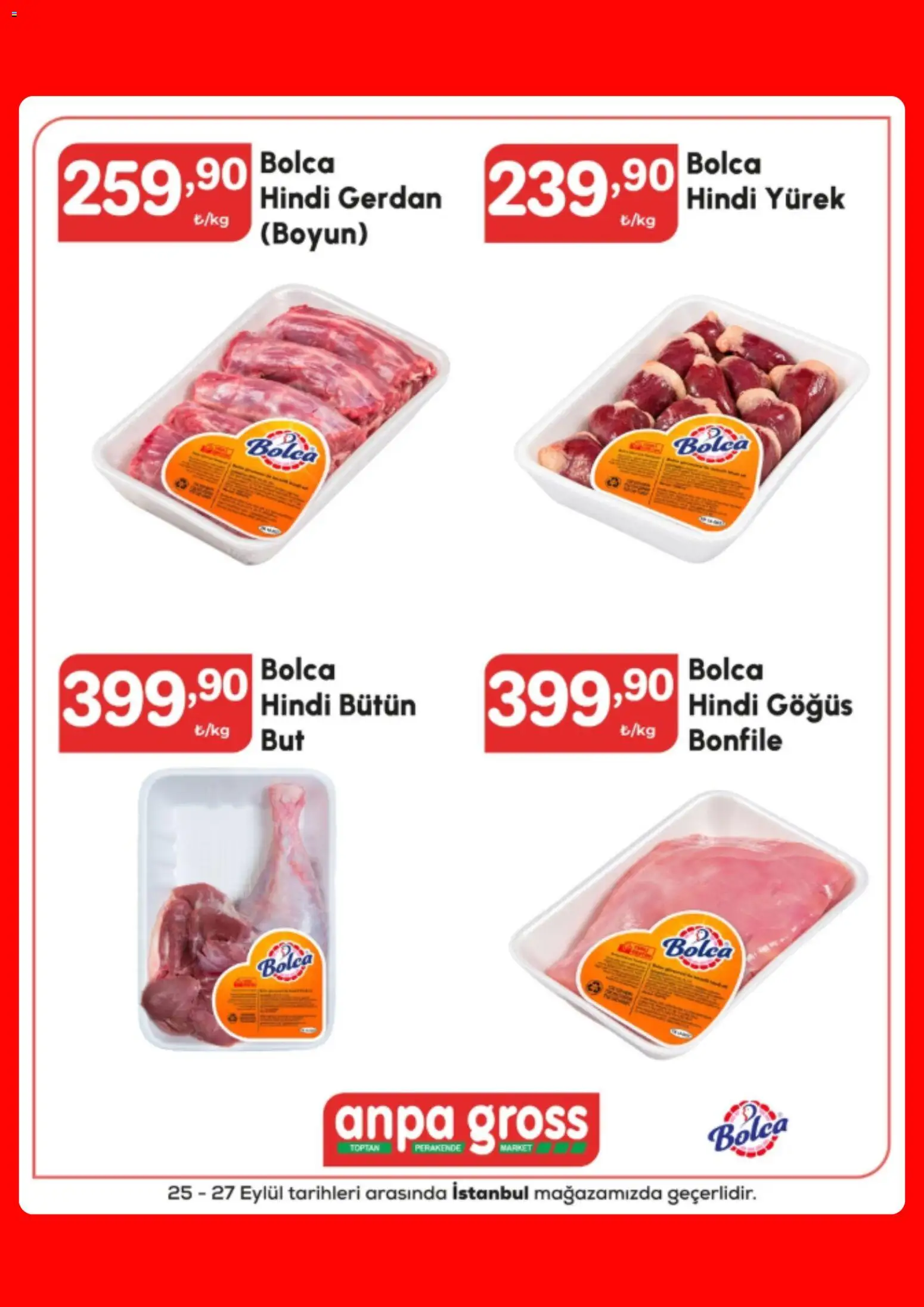 Anpa Gross Katalog - 25 Eylül 2026 tarihinden itibaren geçerlidir | Sayfa: 5 | Ürünler: Hindi göğüs, Bonfile