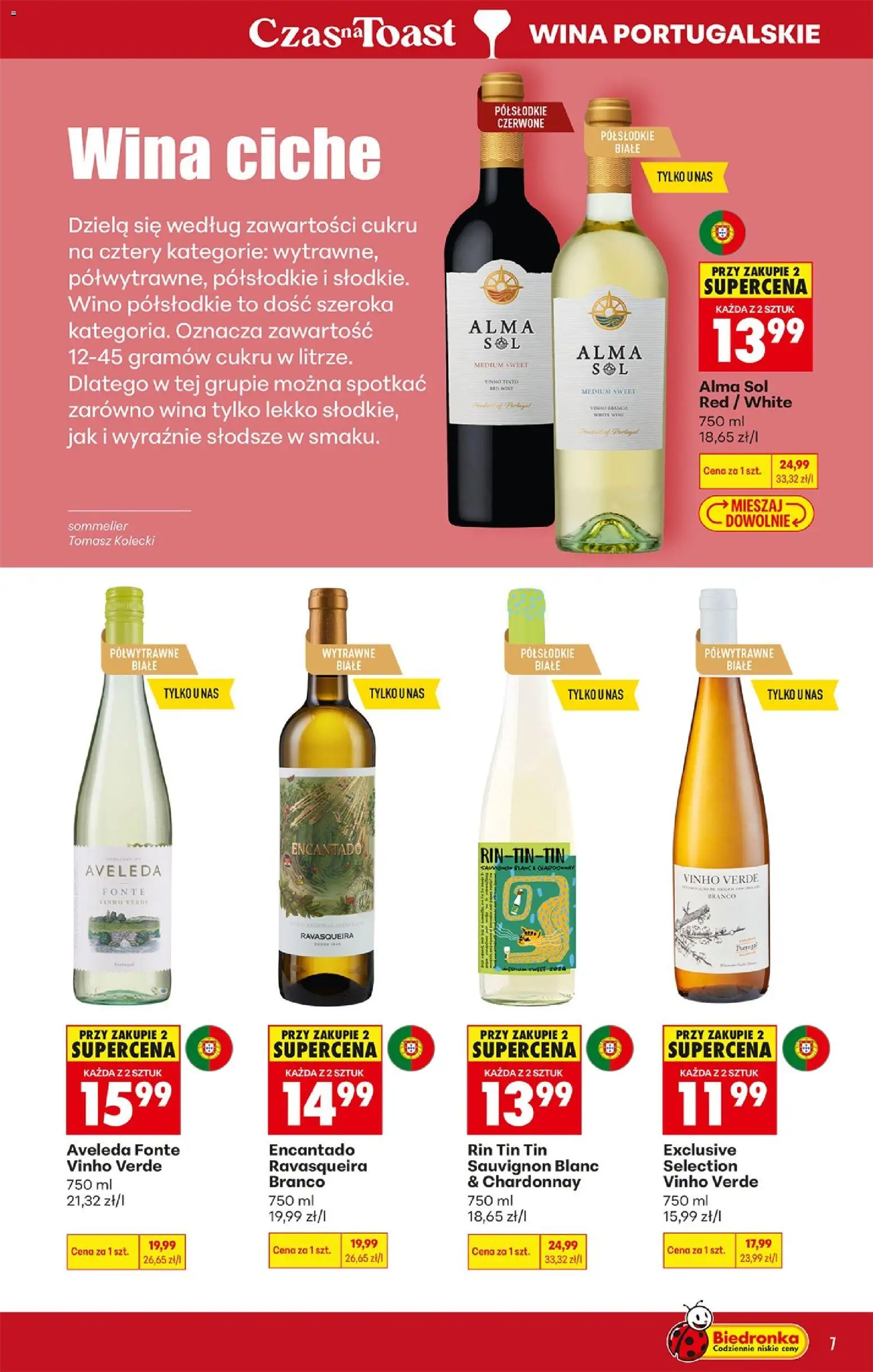 Biedronka gazetka - Czas na toast od 15.06.2026 | Strona: 9 | Produkty: Chardonnay, Wino, Sól