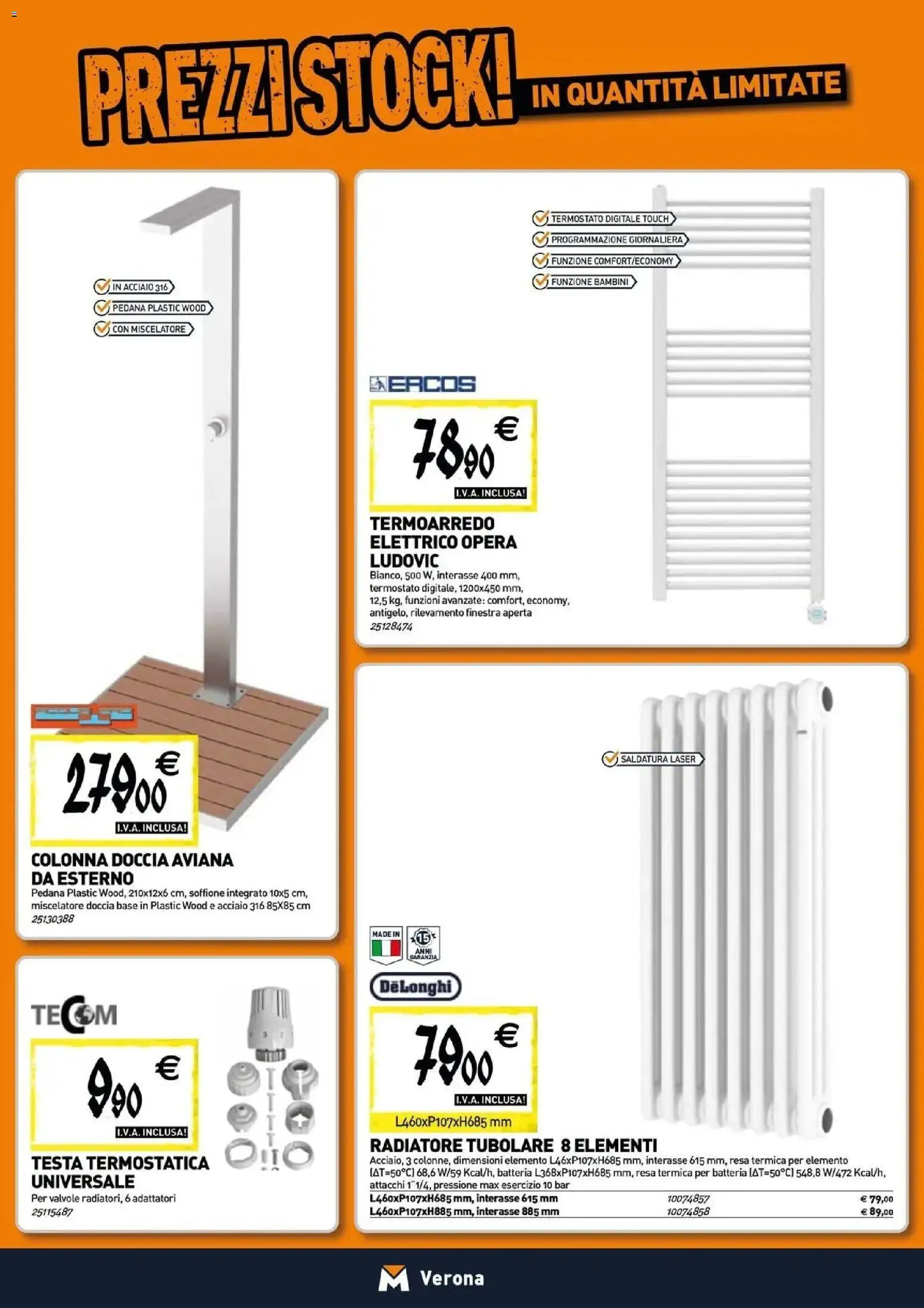 Nuovo TECNOMAT catalogo Verona dal 27/08/2026 > offerte anteprima 🛍️ | Pagina: 6 | Prodotti: Miscelatore, Batteria, Doccia
