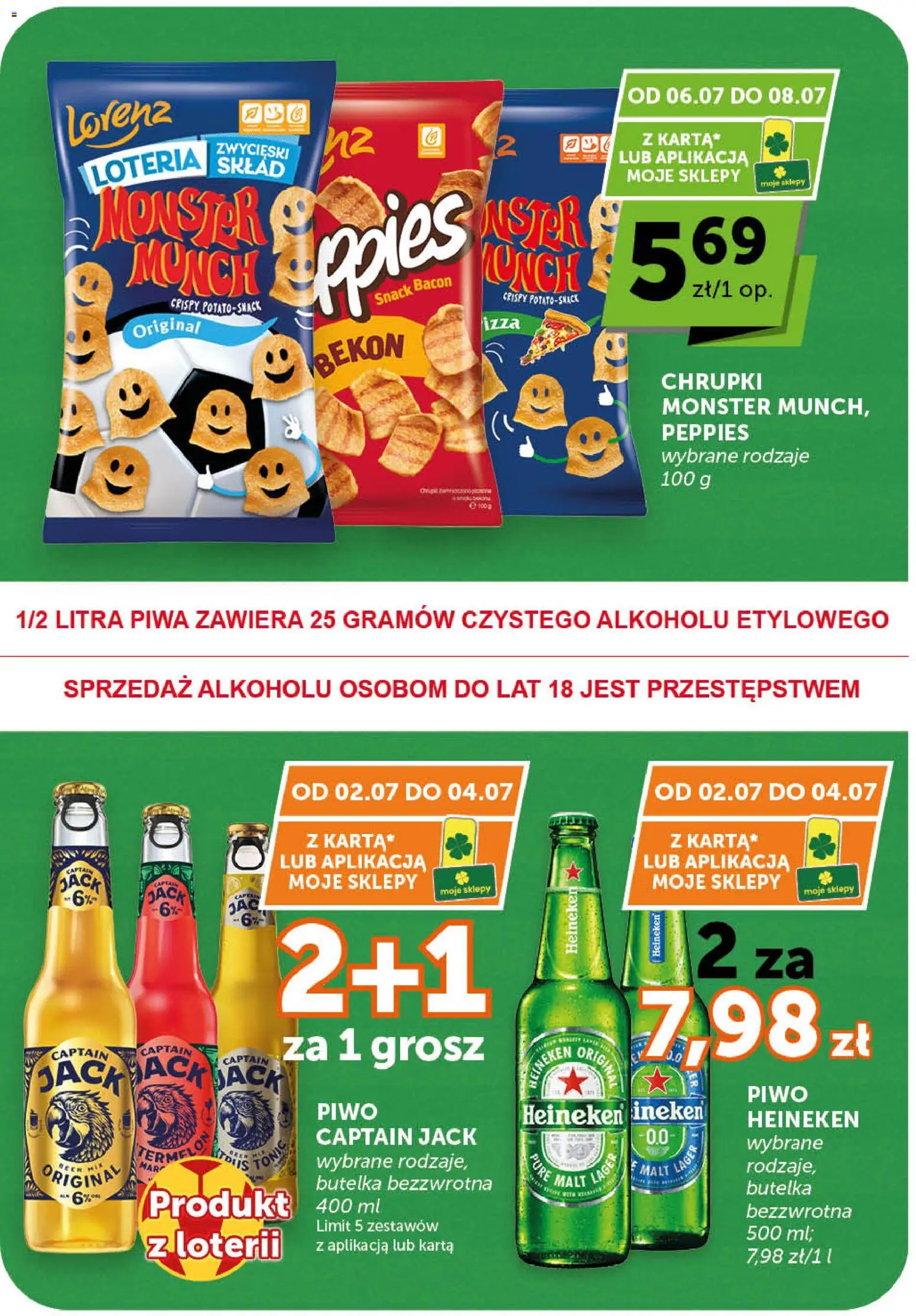 Euro Sklep gazetka - Market od 02.07.2026 | Strona: 11 | Produkty: Karta, Chrupki, Piwo, Heineken