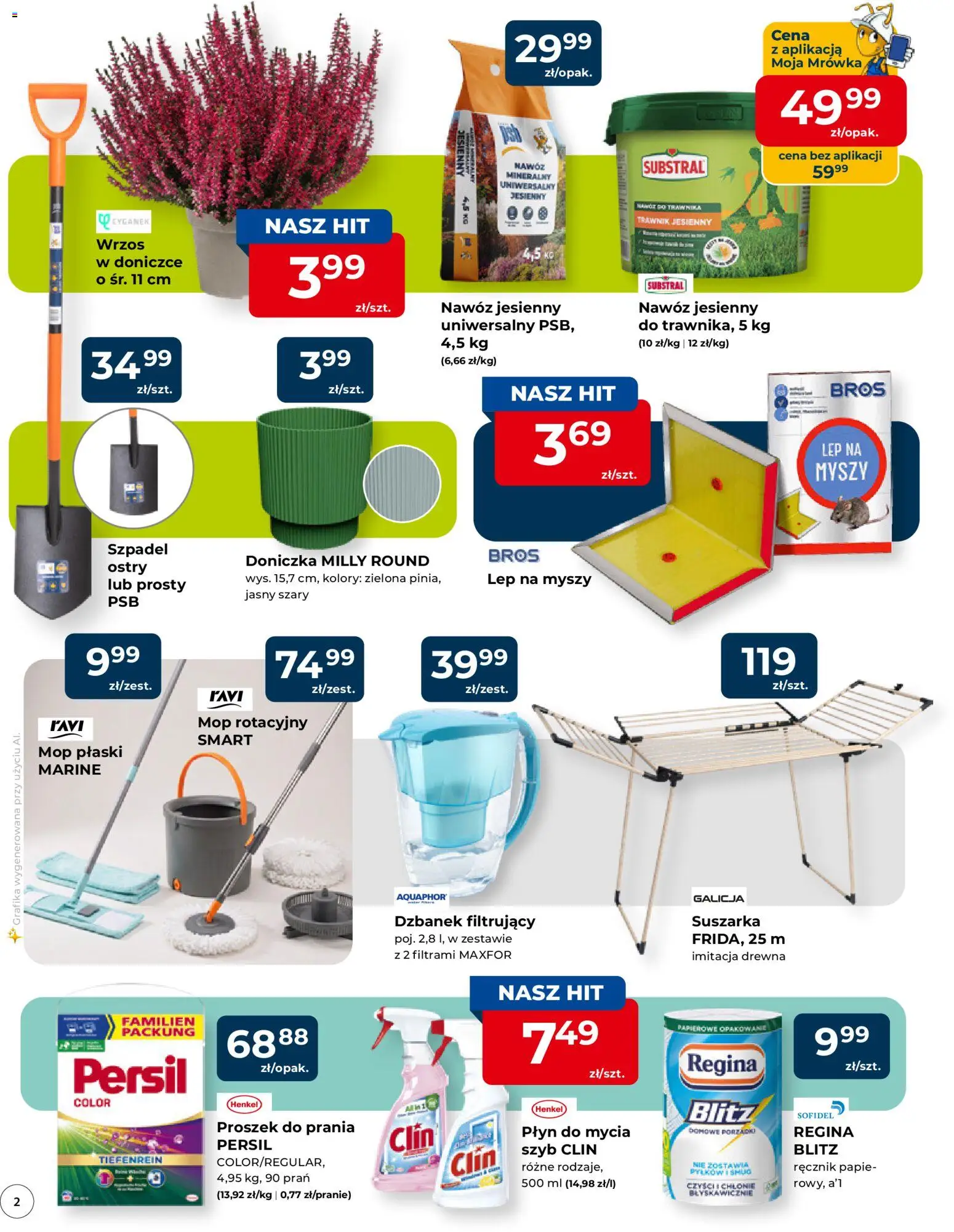 Mrówka gazetka - Radomsko od 10.09.2026 | Strona: 2 | Produkty: Persil, Doniczka, Nawóz, Proszek do prania