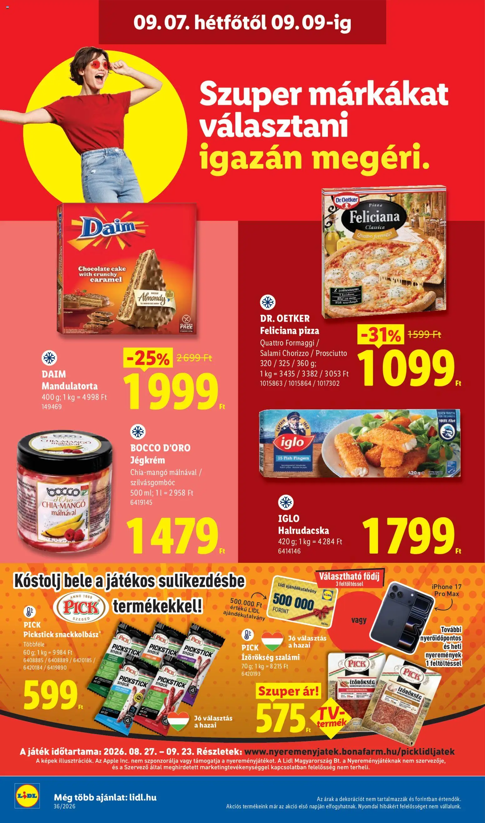 Lidl akciós ujság - amely érvényes a következő dátumtól: 2026.09.03. | Oldal: 56