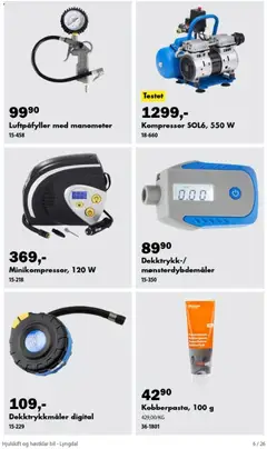 Forhåndsvisning av Biltema kundeavis Hjulskift og høstklar bil - National gyldig fra 06/09/2026 | Side: 6 | Produkter: Kompressor