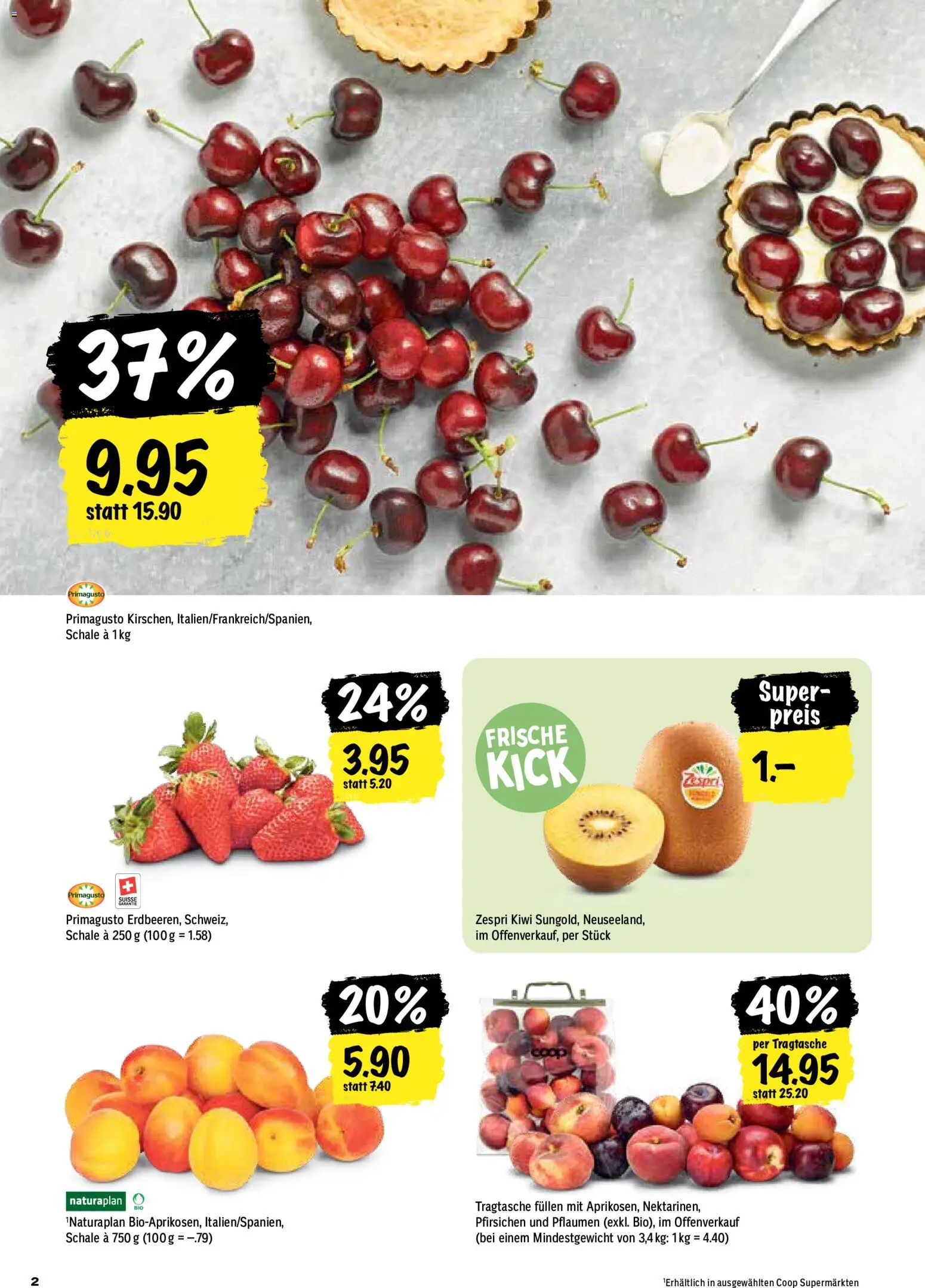 Coop aktionen – gültig ab 04.06.2026 | Seite: 2 | Produkte: SUP, Kiwi