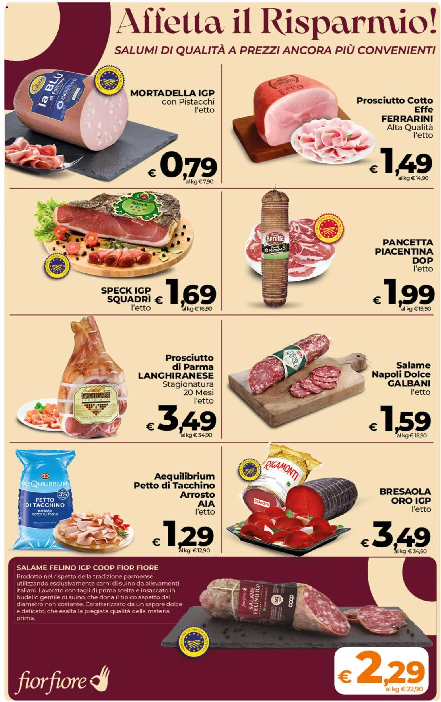 Volantino Ipercoop del 23/10/2026 | Pagina: 17 | Prodotti: Speck, Prosciutto Cotto, Suino, Tacchino