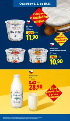 Náhled letáku Bílý jogurt, Bílý jogurt z nehomogenizovaného mléka, 4% tuku, 300 g od 06.05.2026 | Strana: 25