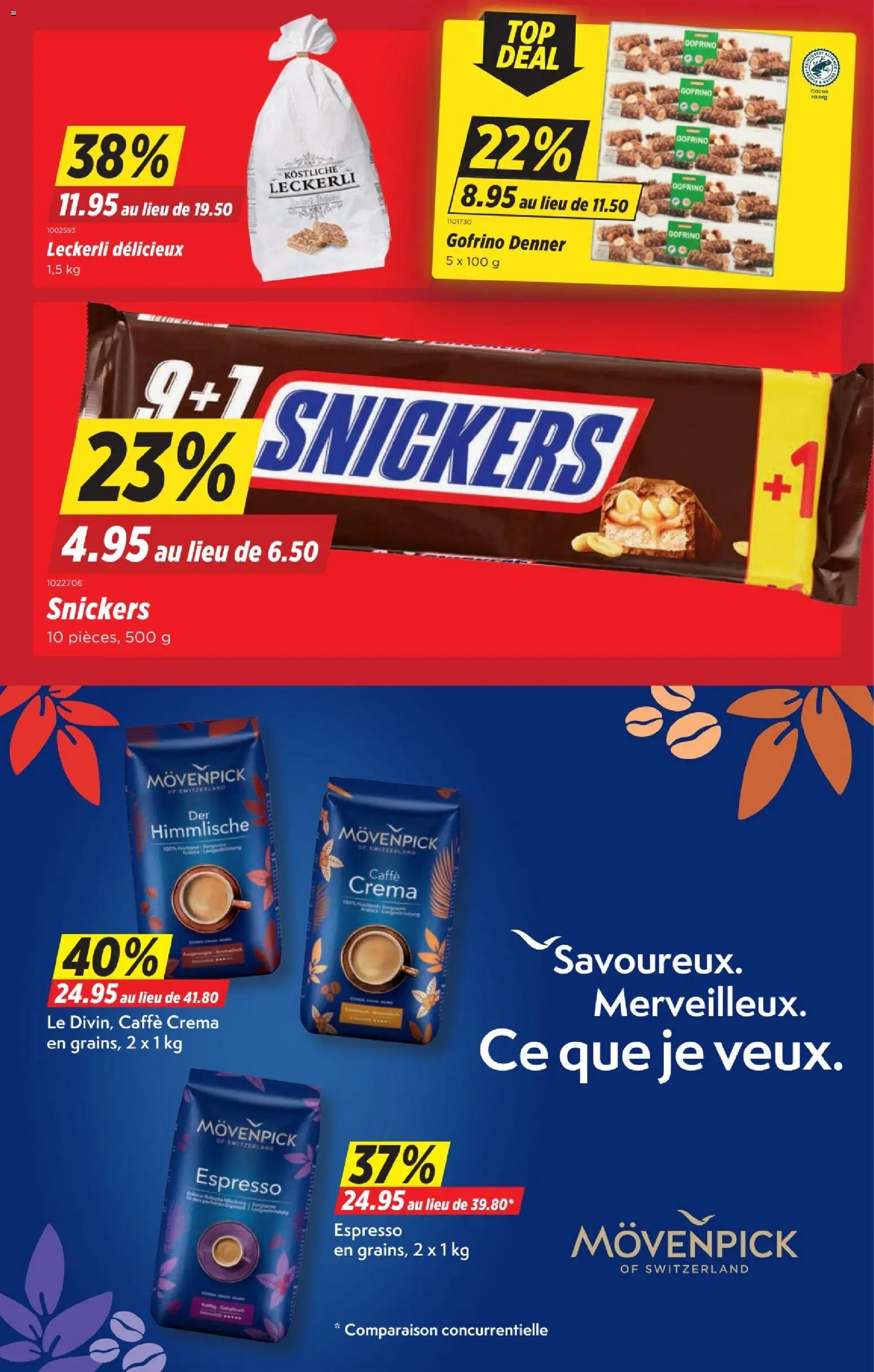 Denner aktionen FR – gültig ab 01.10.2026 | Seite: 15 | Produkte: Snickers