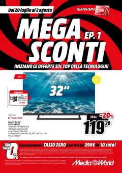 Anteprima del volantino Media World volantino Sconti valido a partire dal 20/07/2026 | Pagina: 9