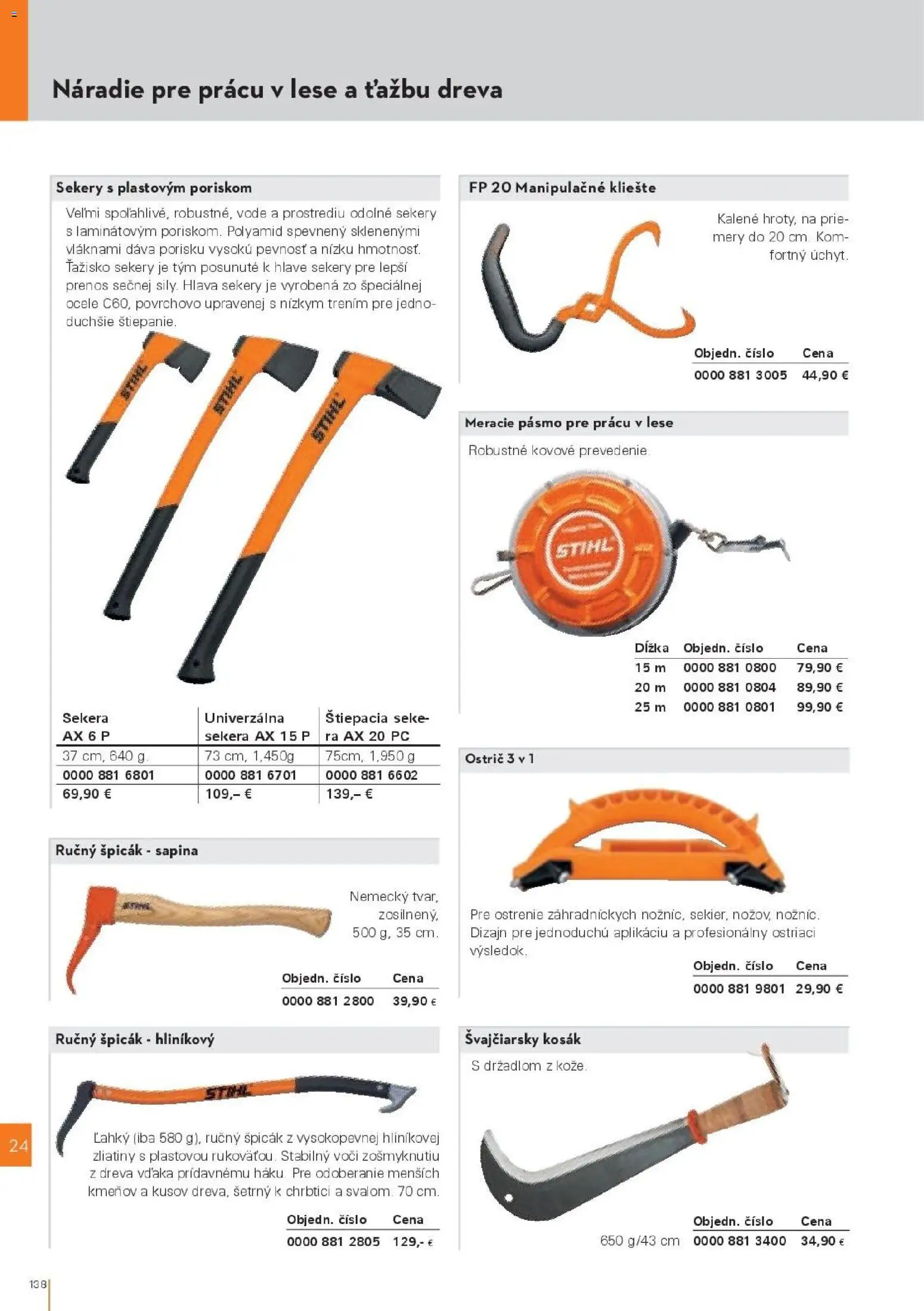 Nové STIHL akcie – leták je platný od 19.08.2026 | Strana: 138 | Produkty: Náradie, PC