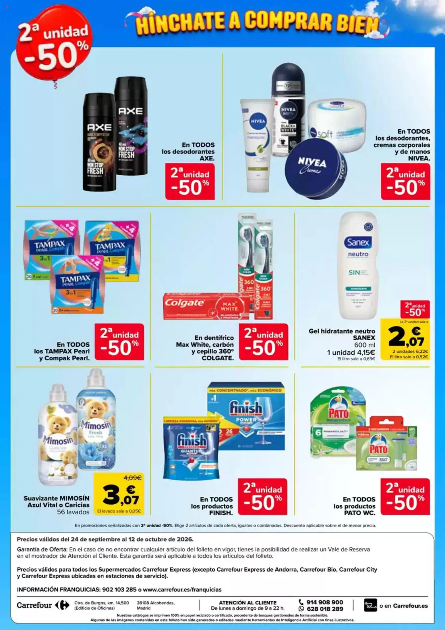 Carrefour Express folleto │ válido desde el 24/09/2026 | Página: 4 | Productos: Cepillo, Suavizante, Herramientas, Pato