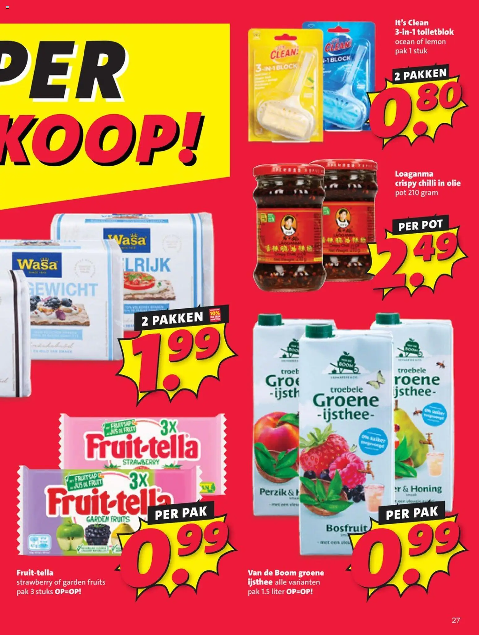 {H1} | Pagina: 27 | Producten: Olie, Pot, Gewicht, Fruit