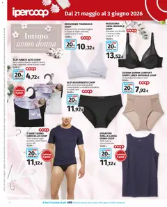 Anteprima del volantino Ipercoop volantino valido a partire dal 21.05.2026 | Pagina: 26 | Prodotti: Intimo, Reggiseno, Slip, Data